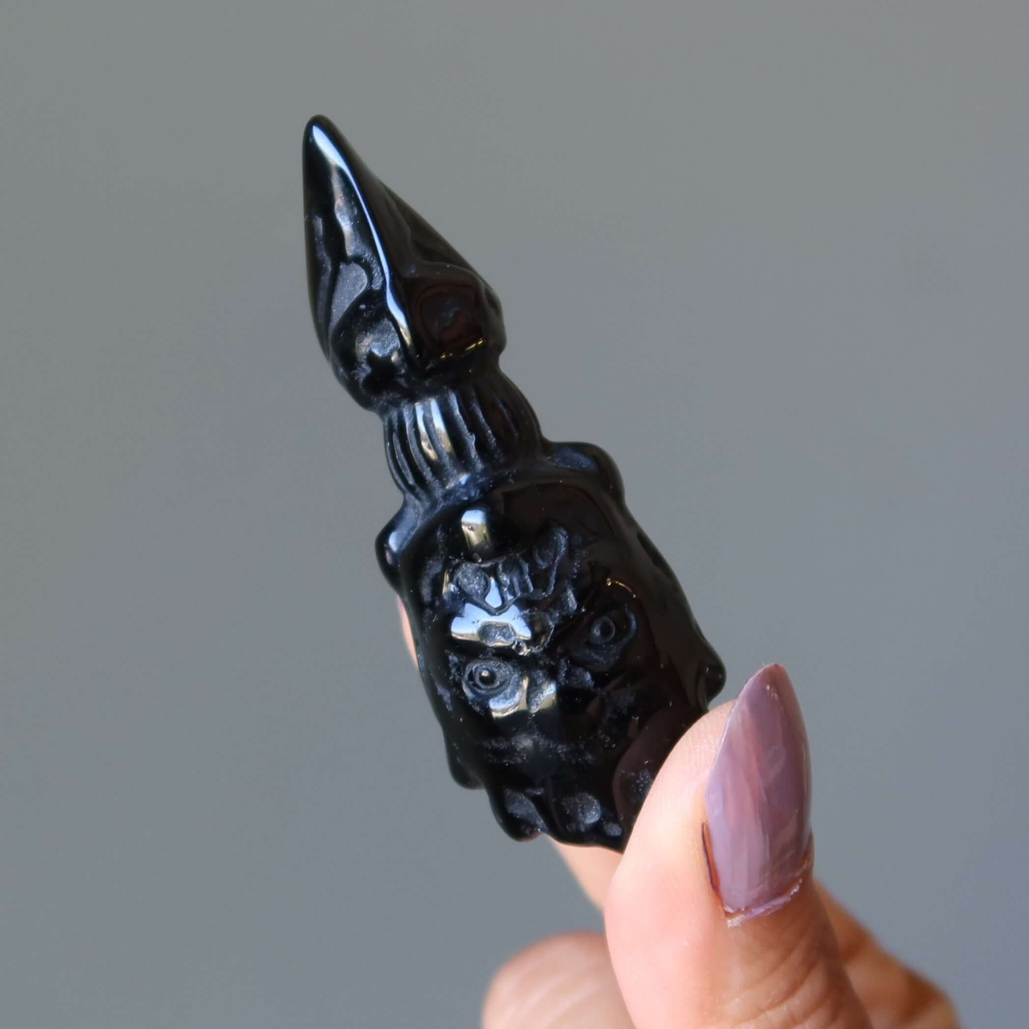 Baguette Poignard d'Obsidienne Noire Rituel Sacrificiel