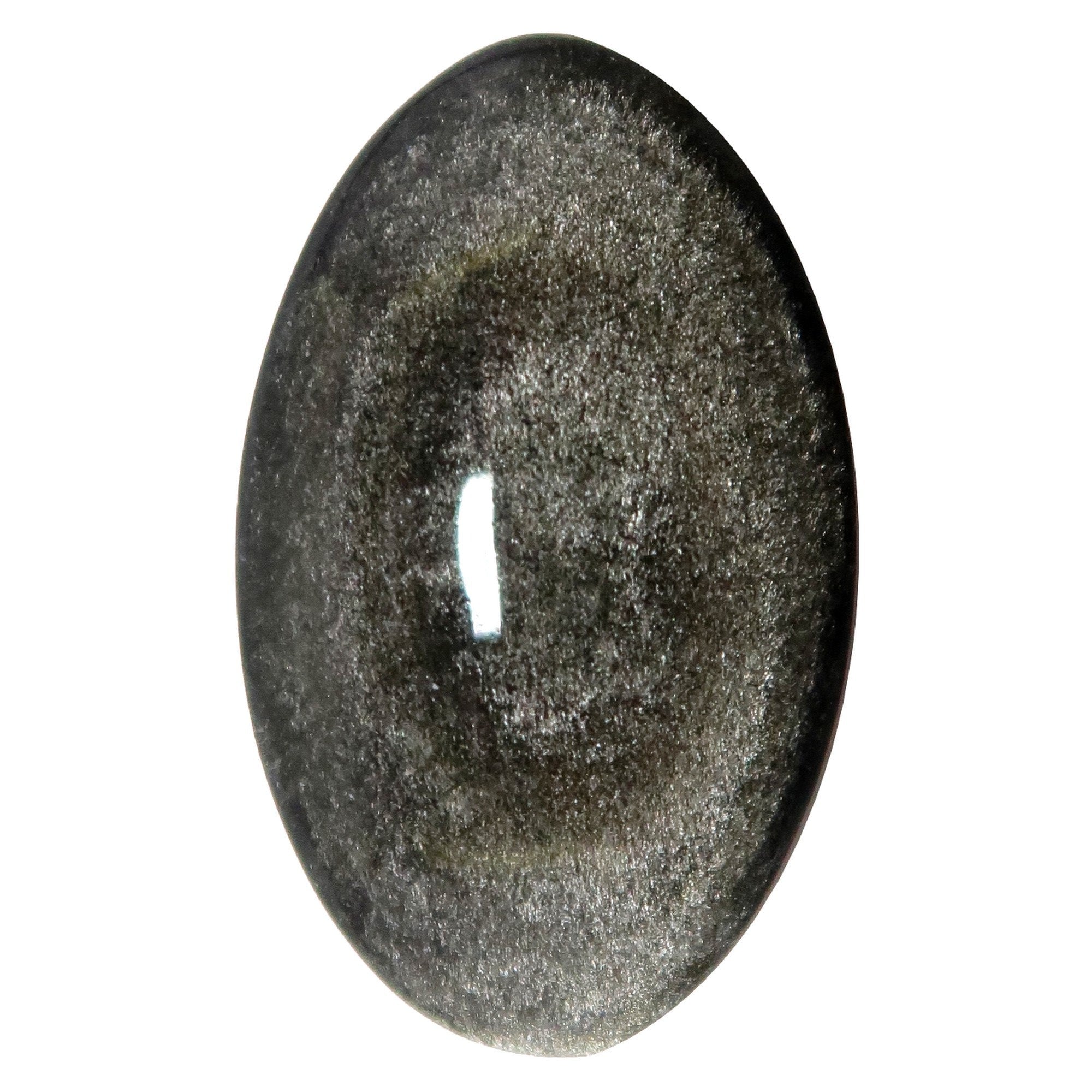 Silberschimmer-Obsidian Gitter Schutzstein