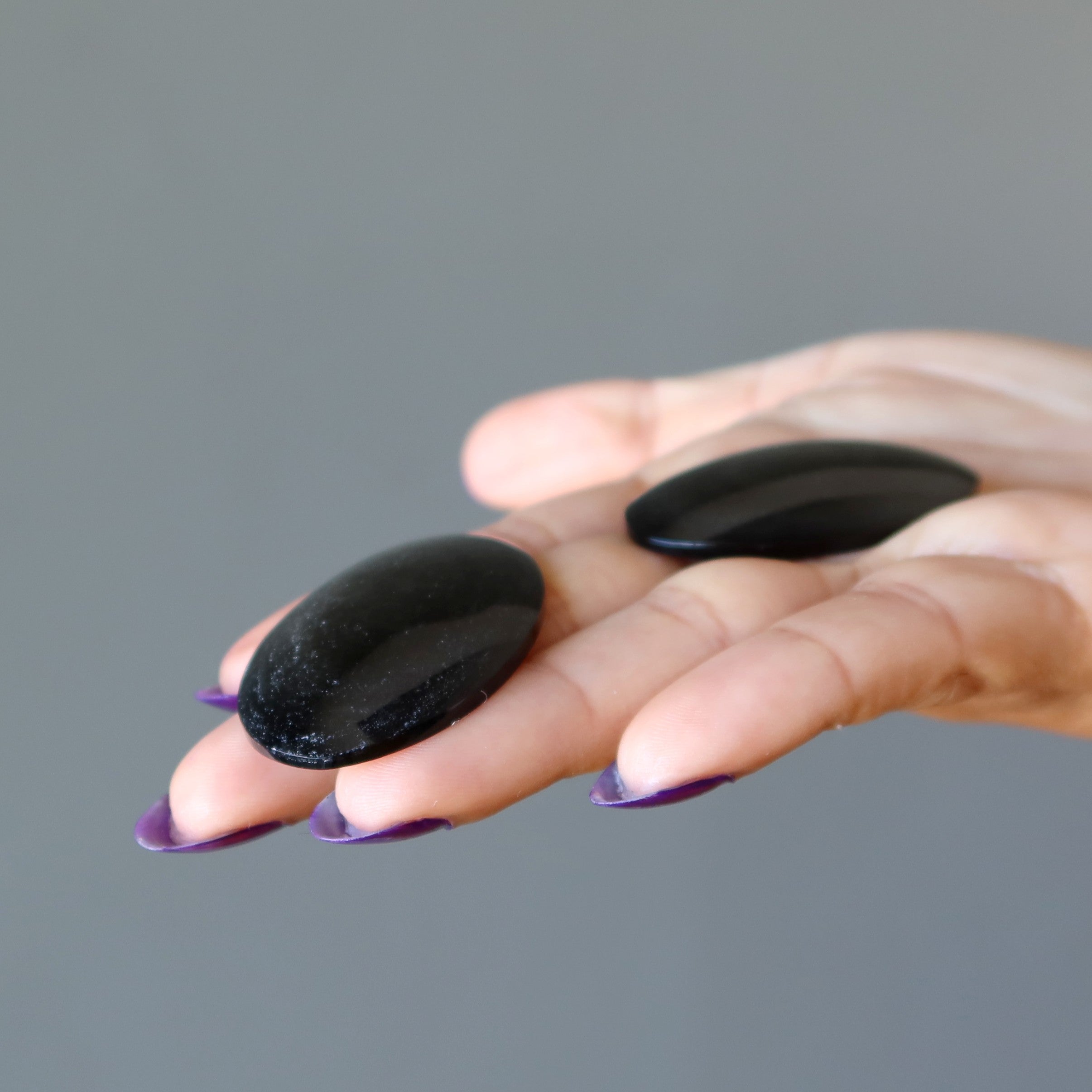 Silberschimmer-Obsidian Gitter Schutzstein