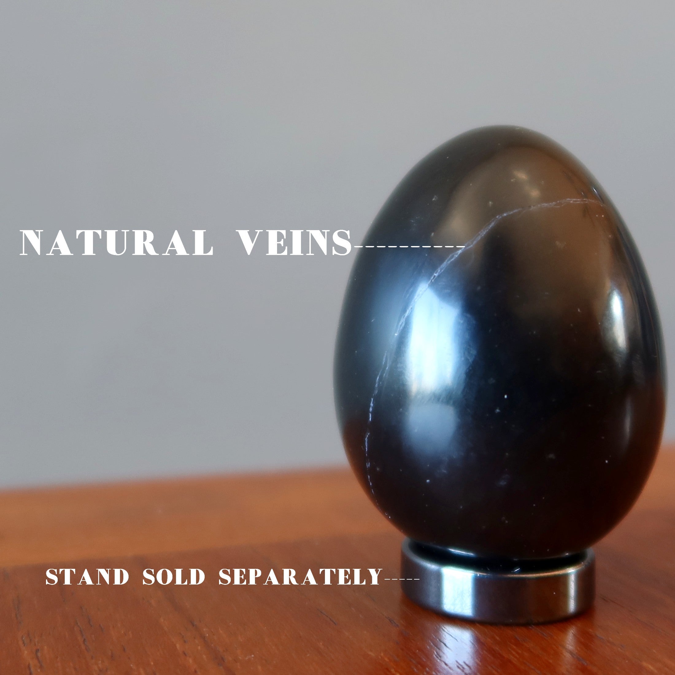 Black Obsidian Egg Protective Negative Energy Blocker Stone