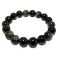 Gold Sheen Obsidian Armband Naturstein Schutzschild