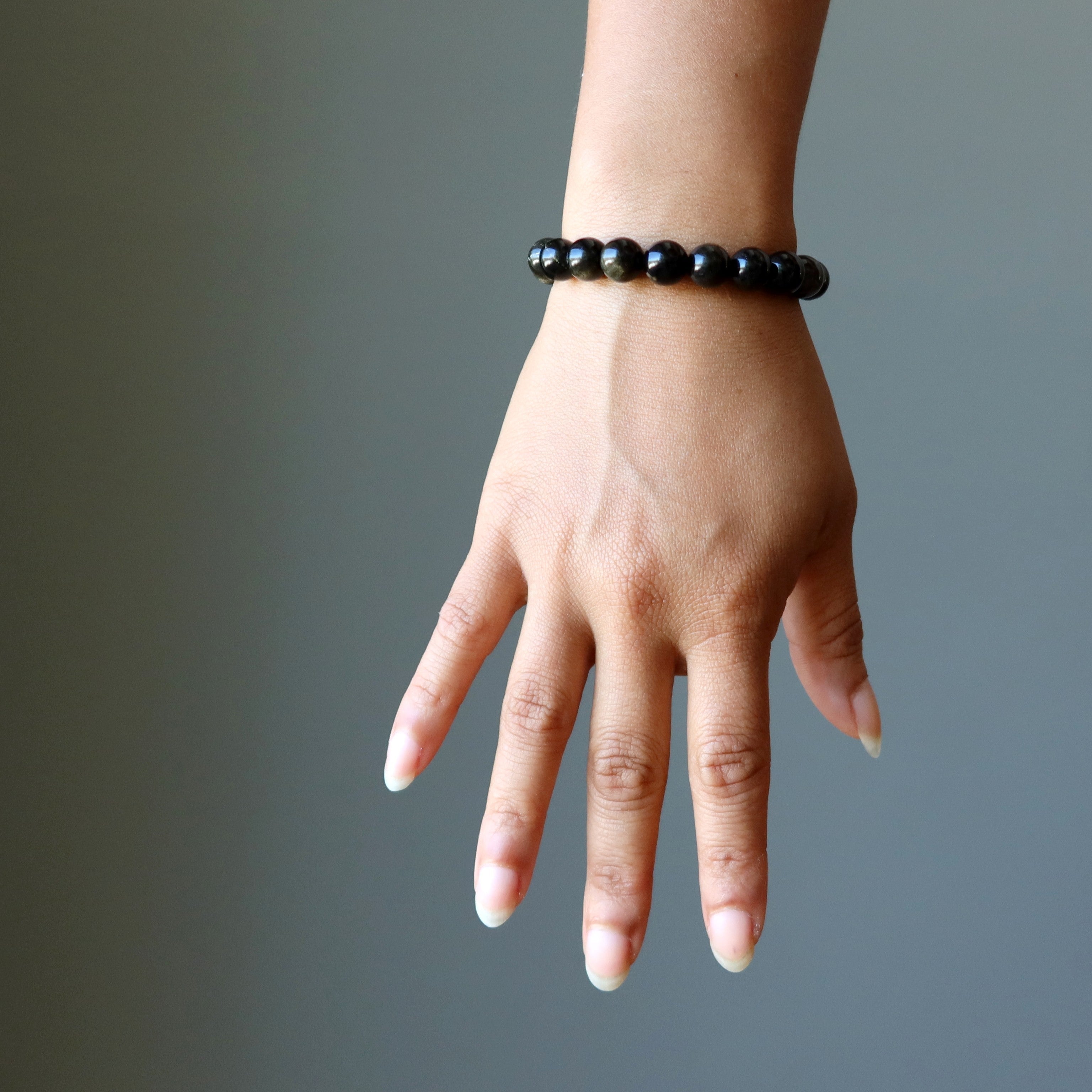 Gold Sheen Obsidian Armband Naturstein Schutzschild