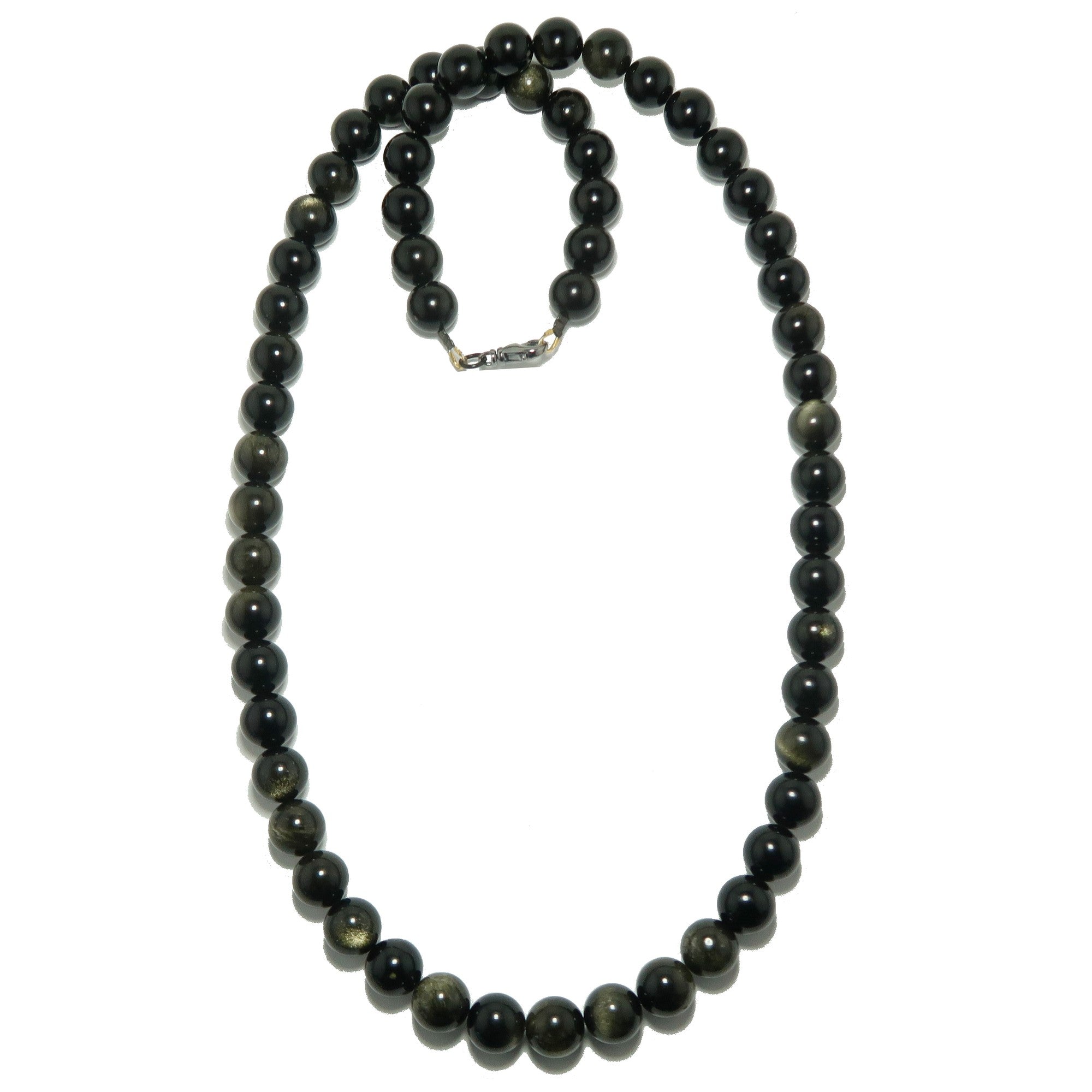 Gold Sheen Obsidian Necklace Bedazzle My Style