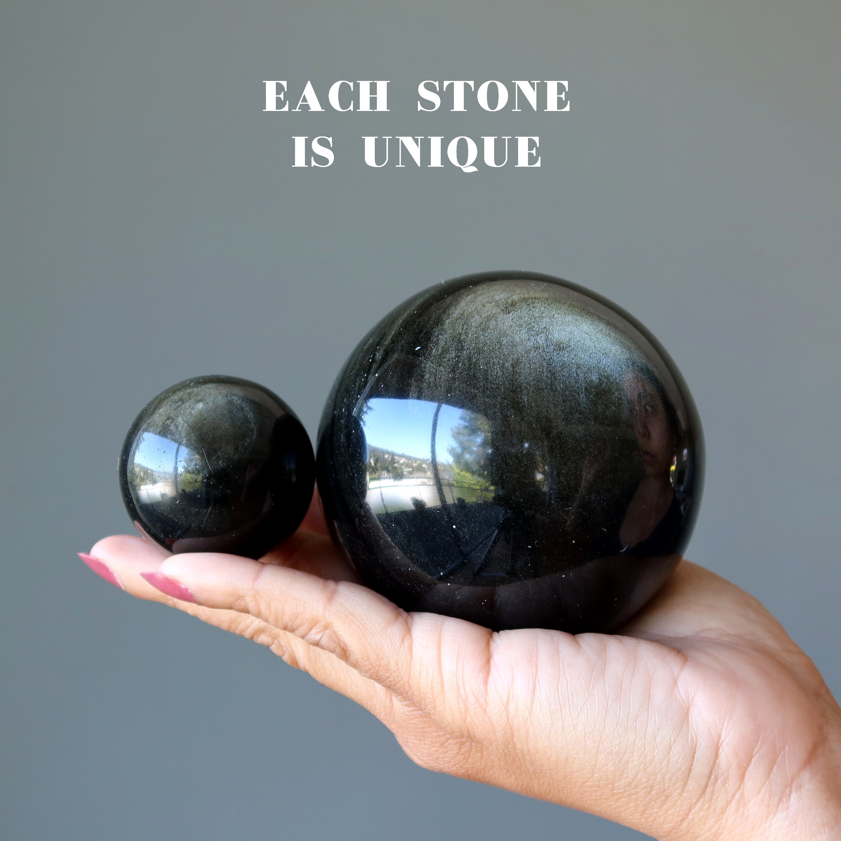 Gold Sheen Obsidian Sphere Bedazzle Crystal Ball