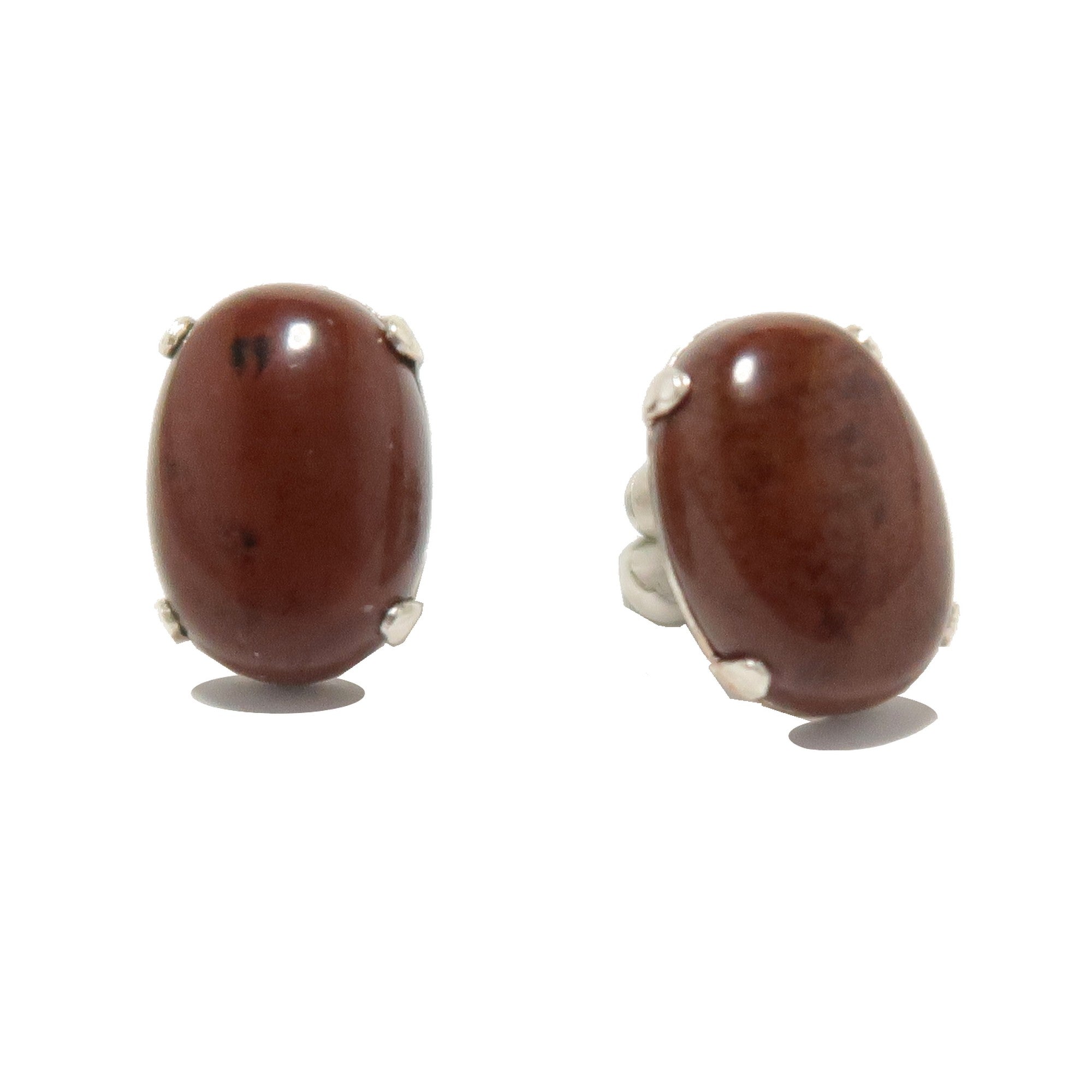 Mahogany Obsidian Earrings I'm a Stud Protection Gems