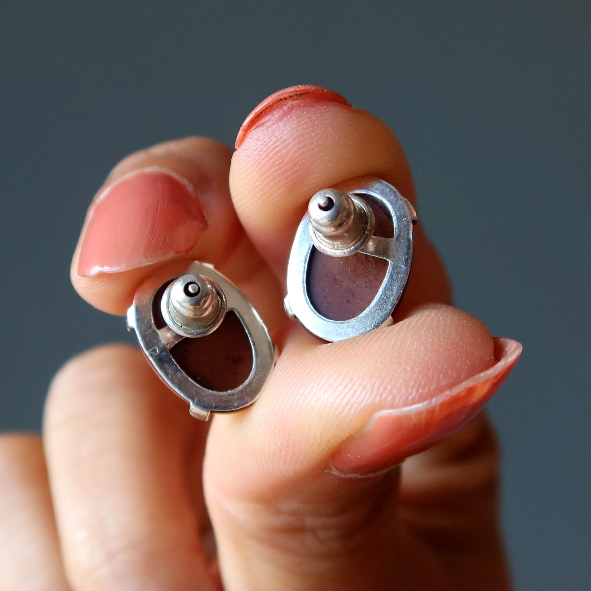 Mahogany Obsidian Earrings I'm a Stud Protection Gems