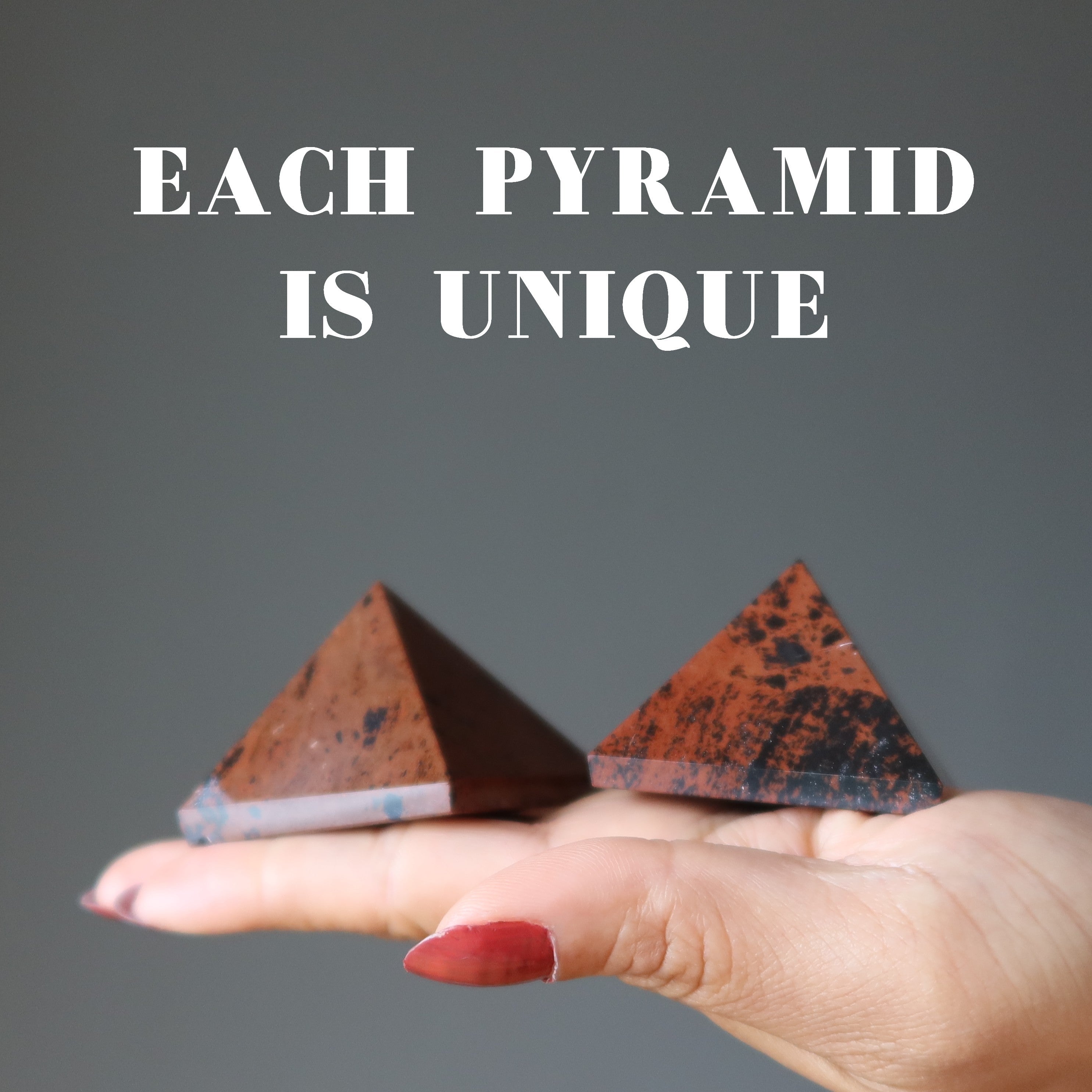 Mahogany Obsidian Pyramid Stately Protection
