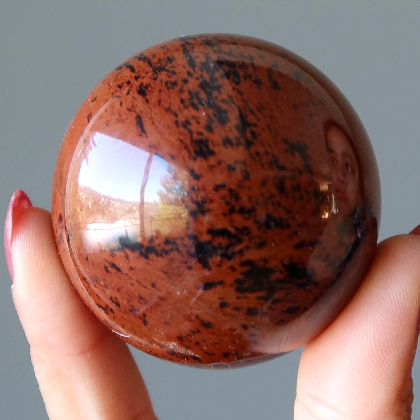 Mahogany Obsidian Sphere Elegant Gent Crystal Ball