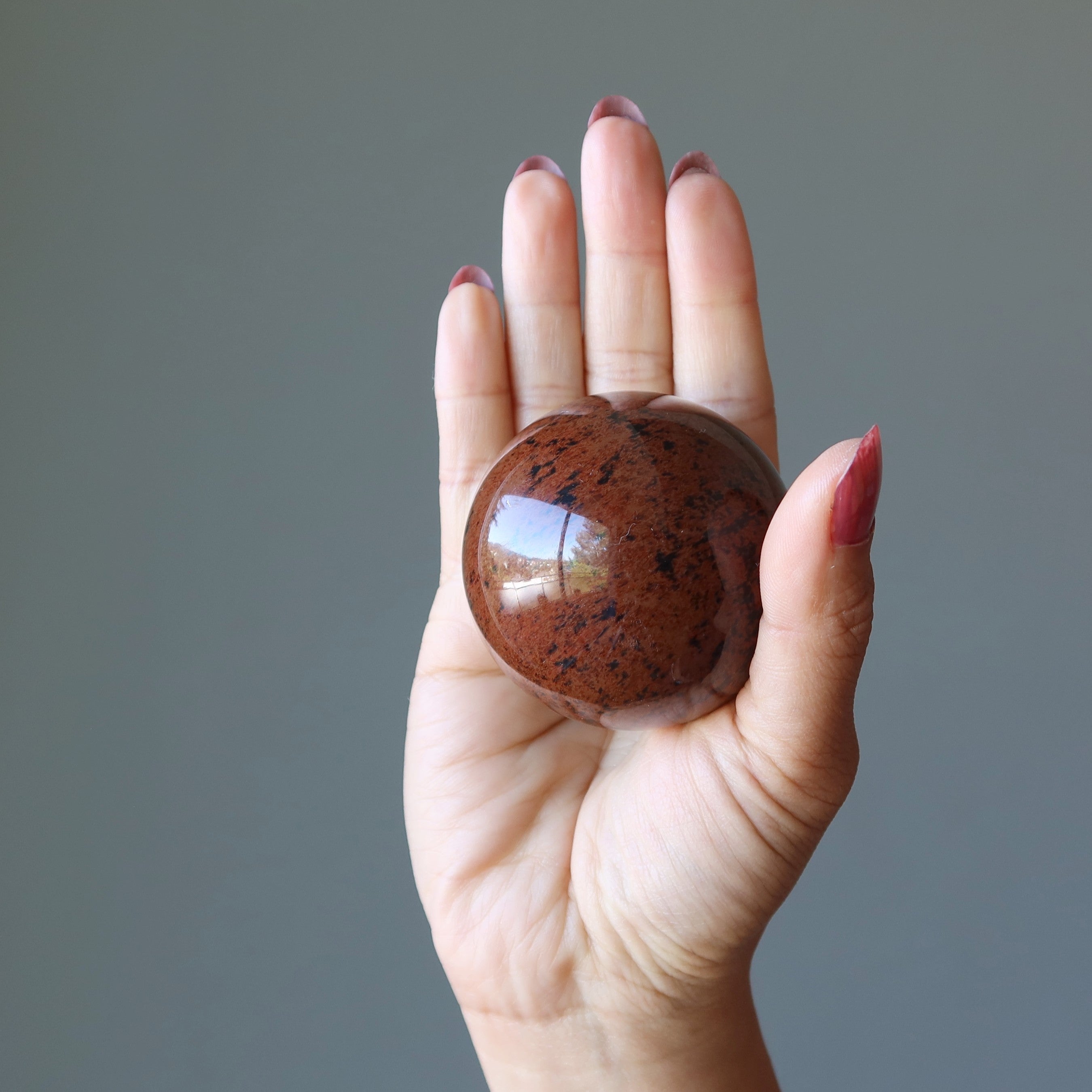 Mahogany Obsidian Sphere Elegant Gent Crystal Ball