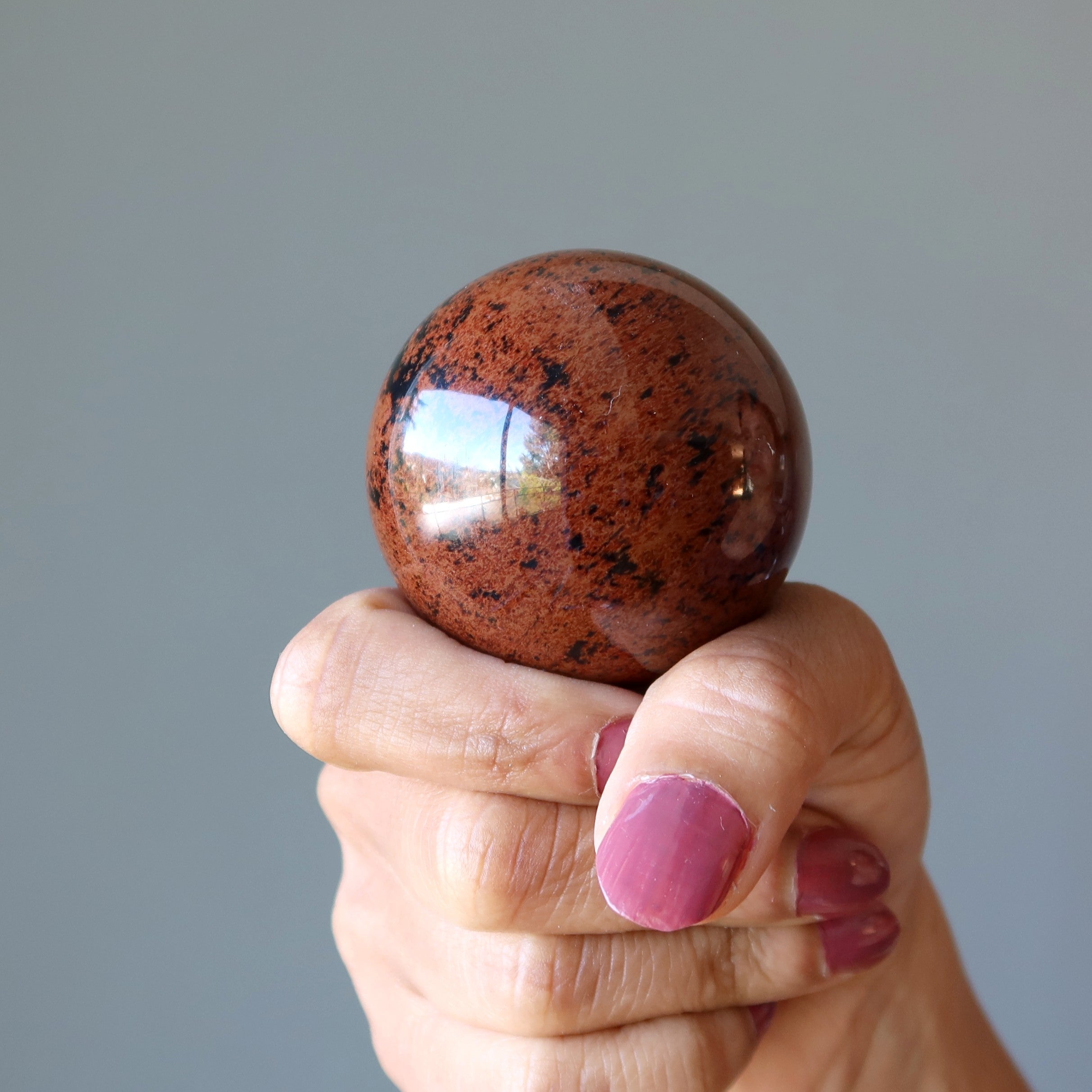 Mahogany Obsidian Sphere Elegant Gent Crystal Ball