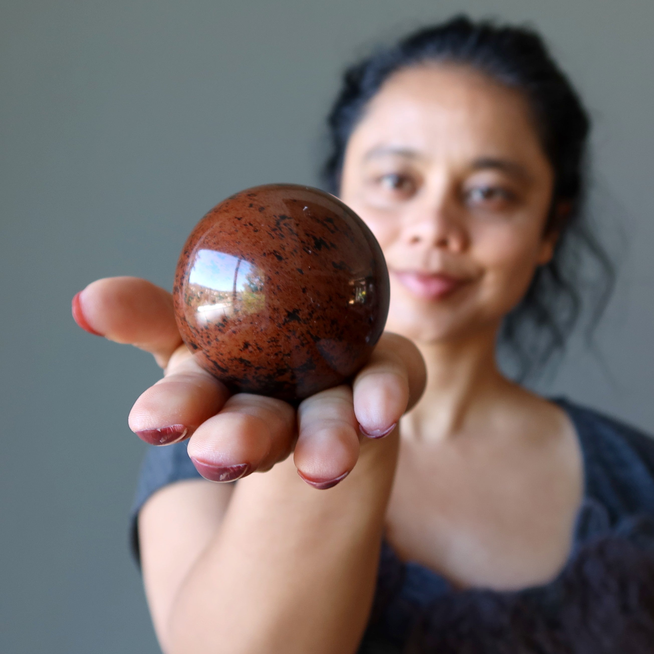 Mahogany Obsidian Sphere Elegant Gent Crystal Ball