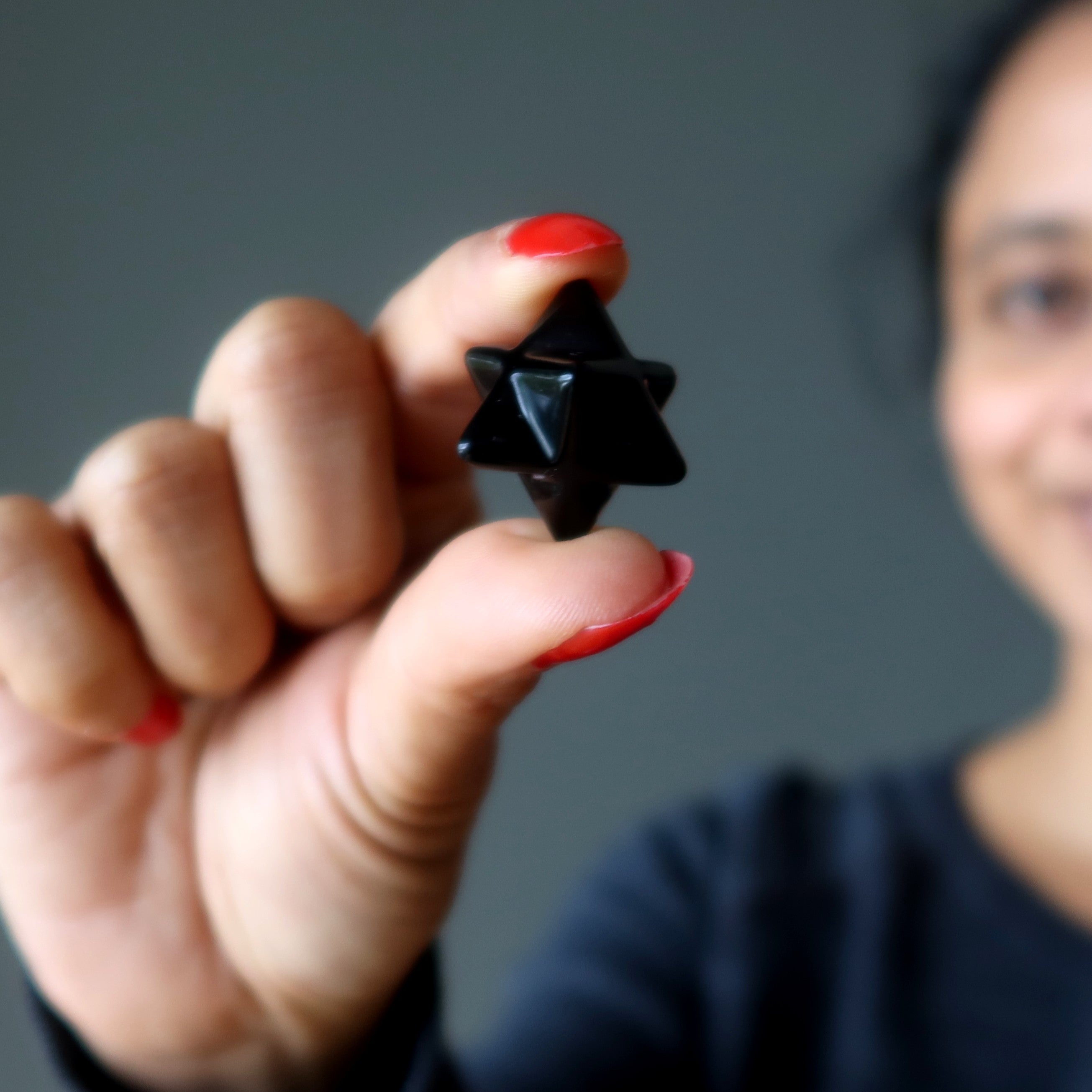 Black Obsidian Merkaba Sacred Star Protection
