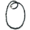 Snowflake Obsidian Necklace Ode to Winter Faceted Gem