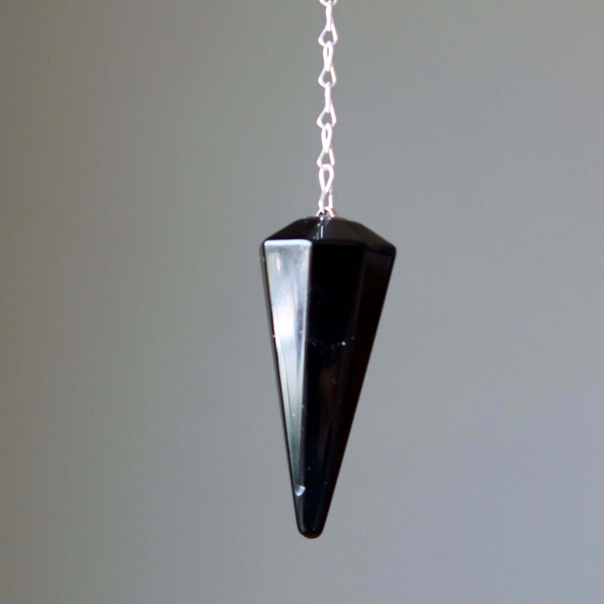 Pendentif en obsidienne noire Protection mentale profonde