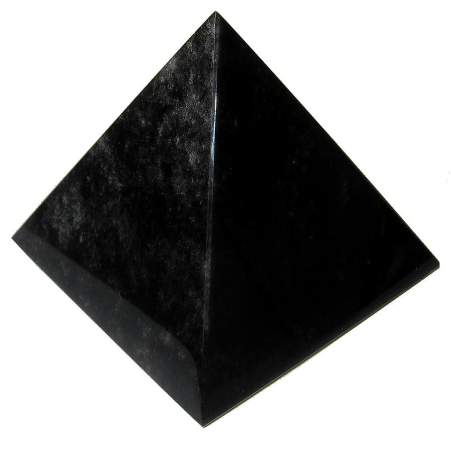 Black Obsidian Pyramid Power Protection Crystal