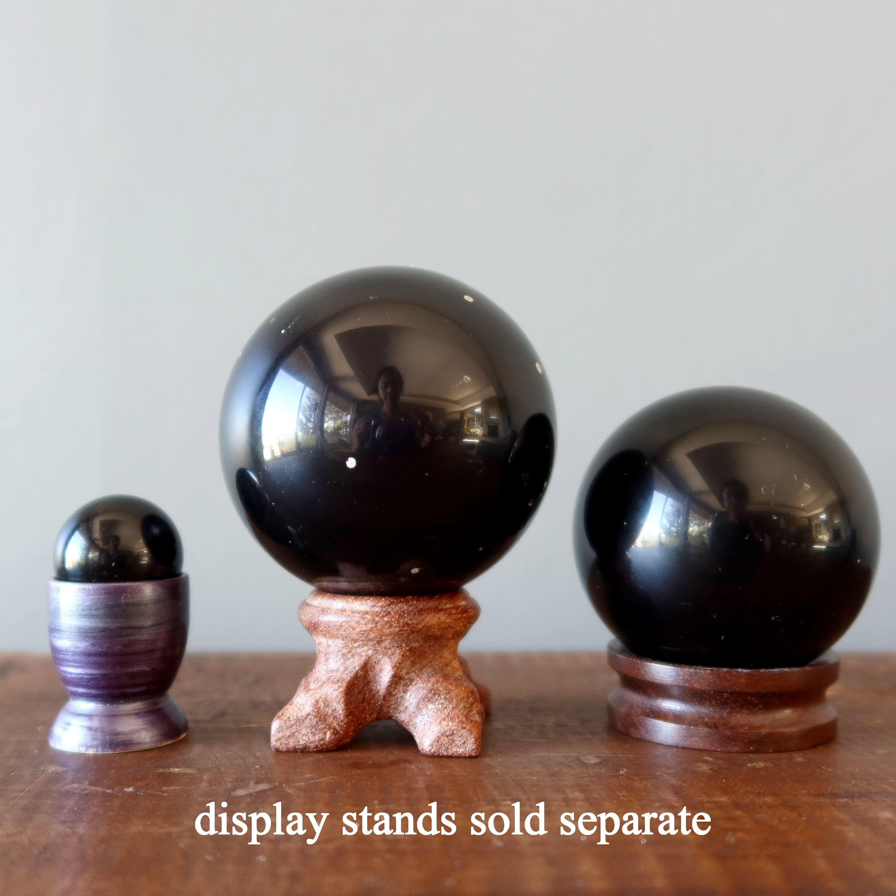 Rainbow Obsidian Sphere Purple Orb Crystal Ball