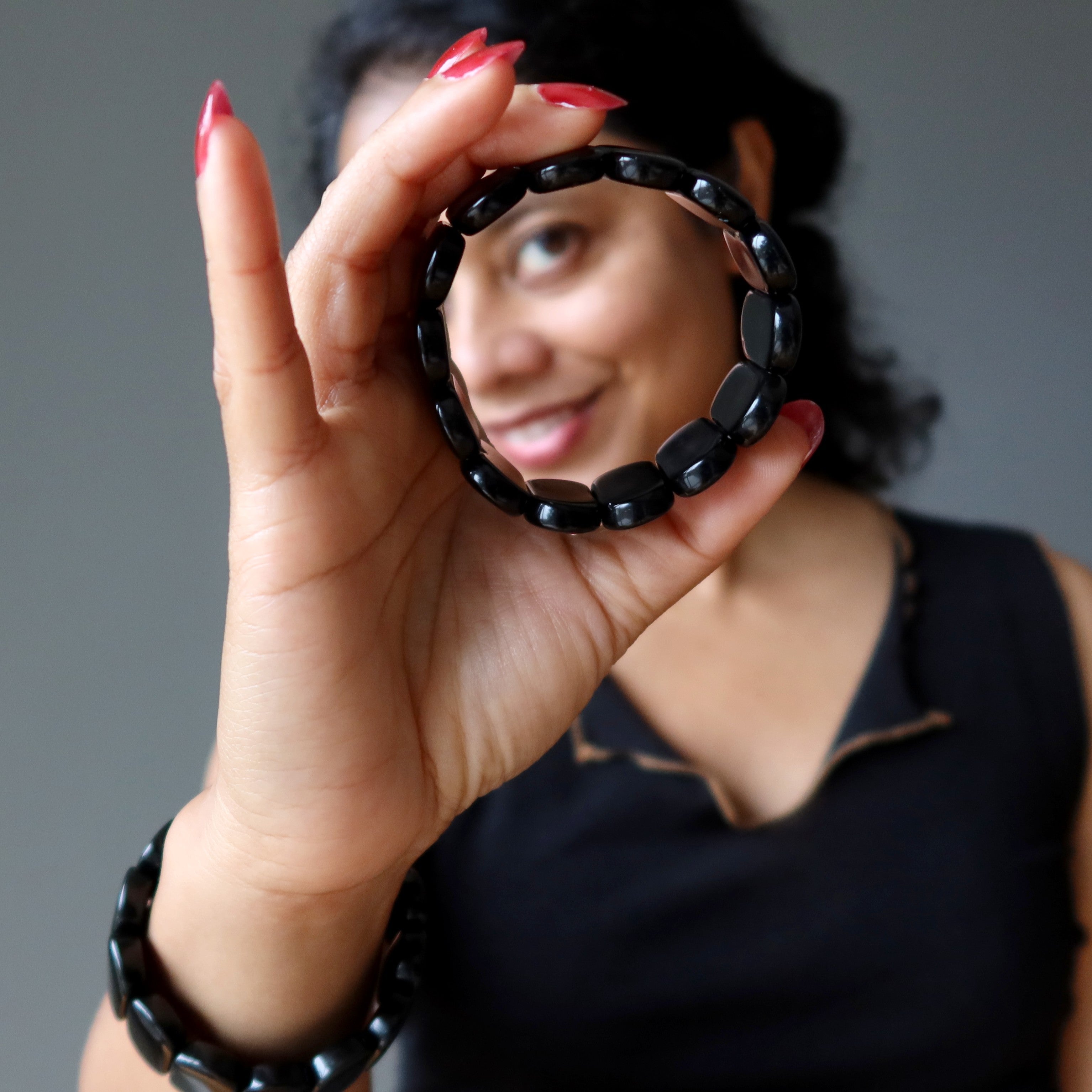Regenbogen-Obsidian-Armband Schutzwand Kristall
