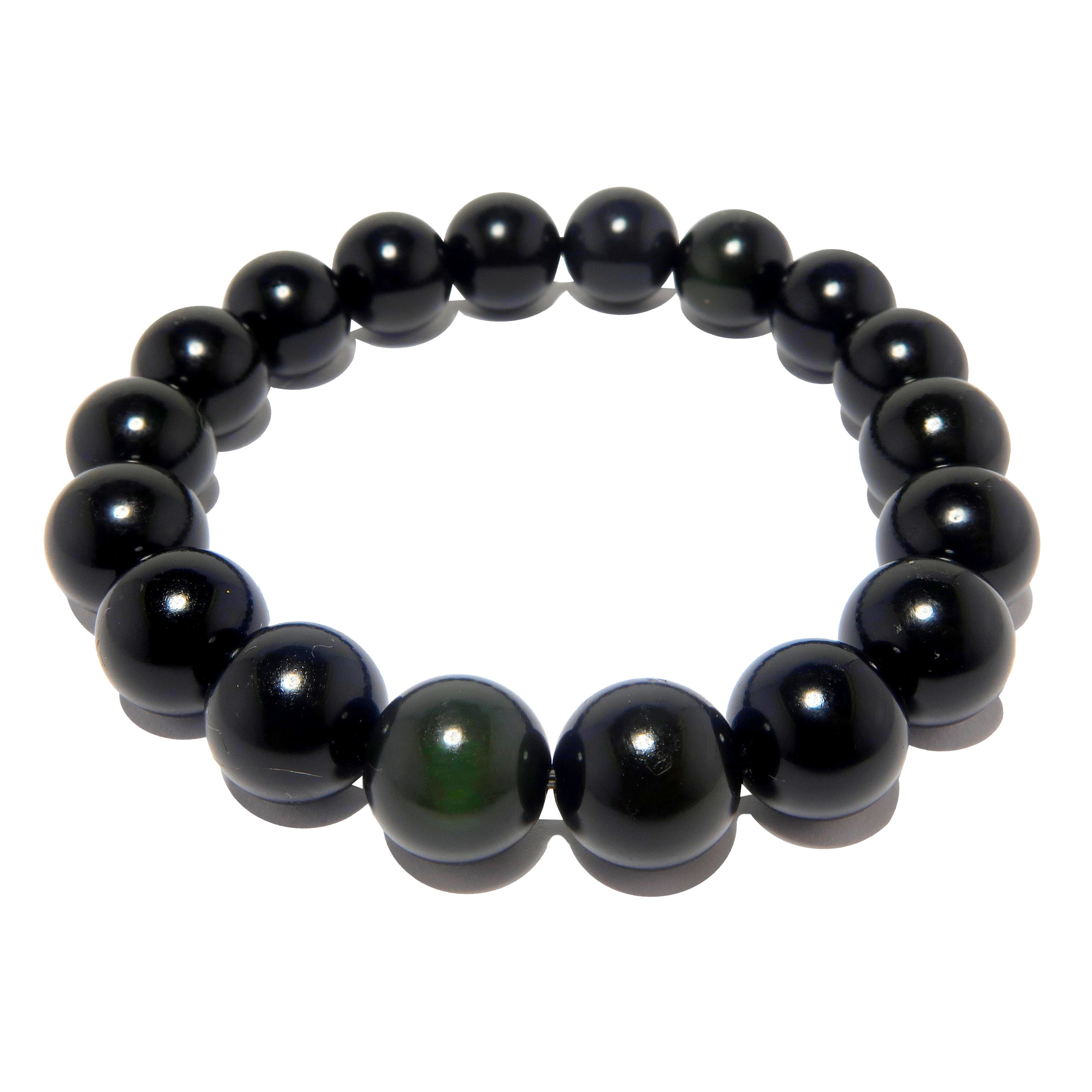 Regenbogen Obsidian Armband Hoffnung Siegt Heilstein