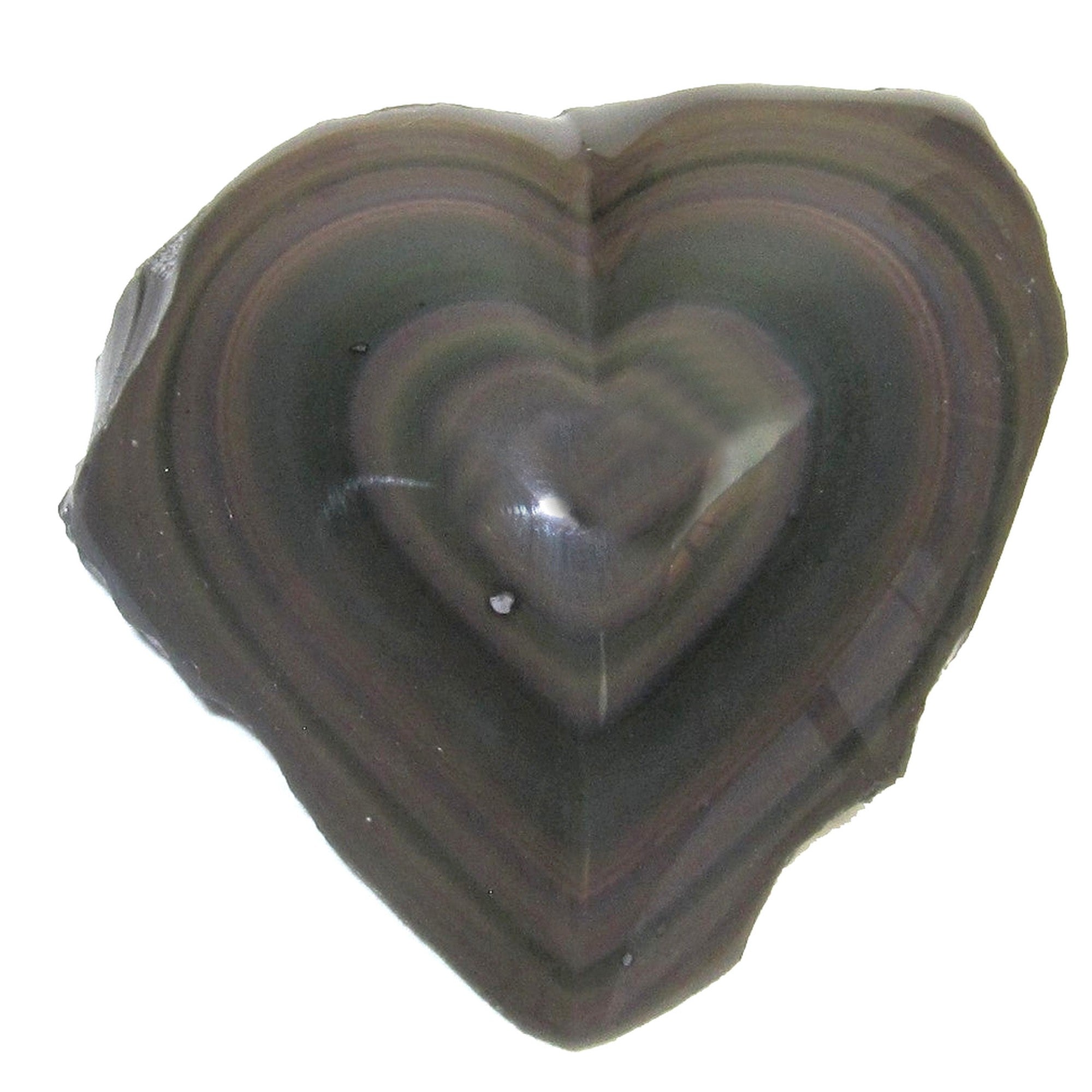 Rainbow Obsidian Heart Love Eruption of Colors