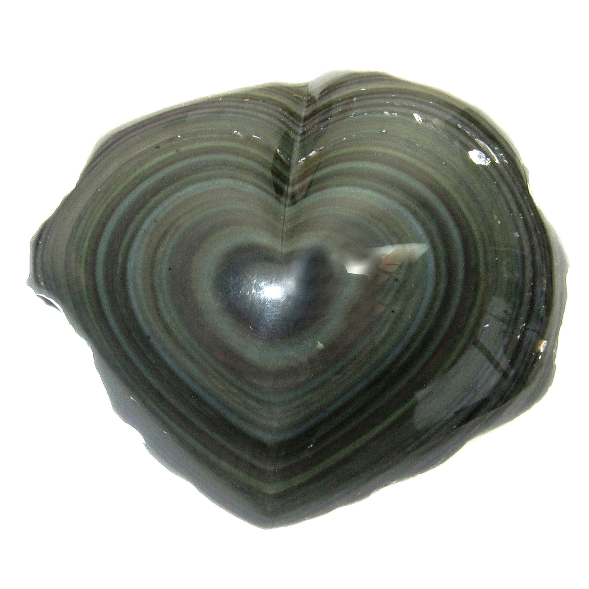Rainbow Obsidian Heart Love Eruption of Colors
