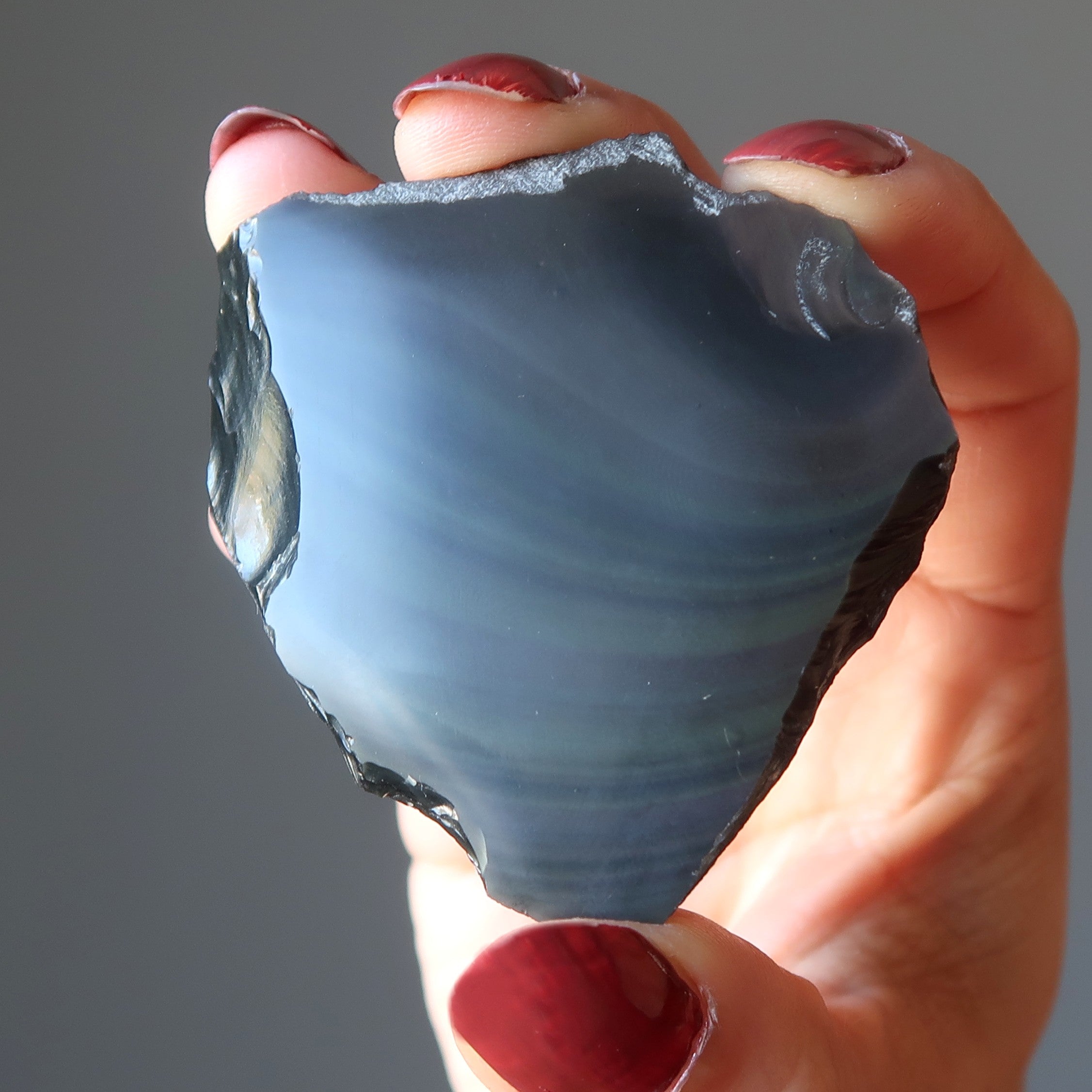 Rainbow Obsidian Heart Love Eruption of Colors