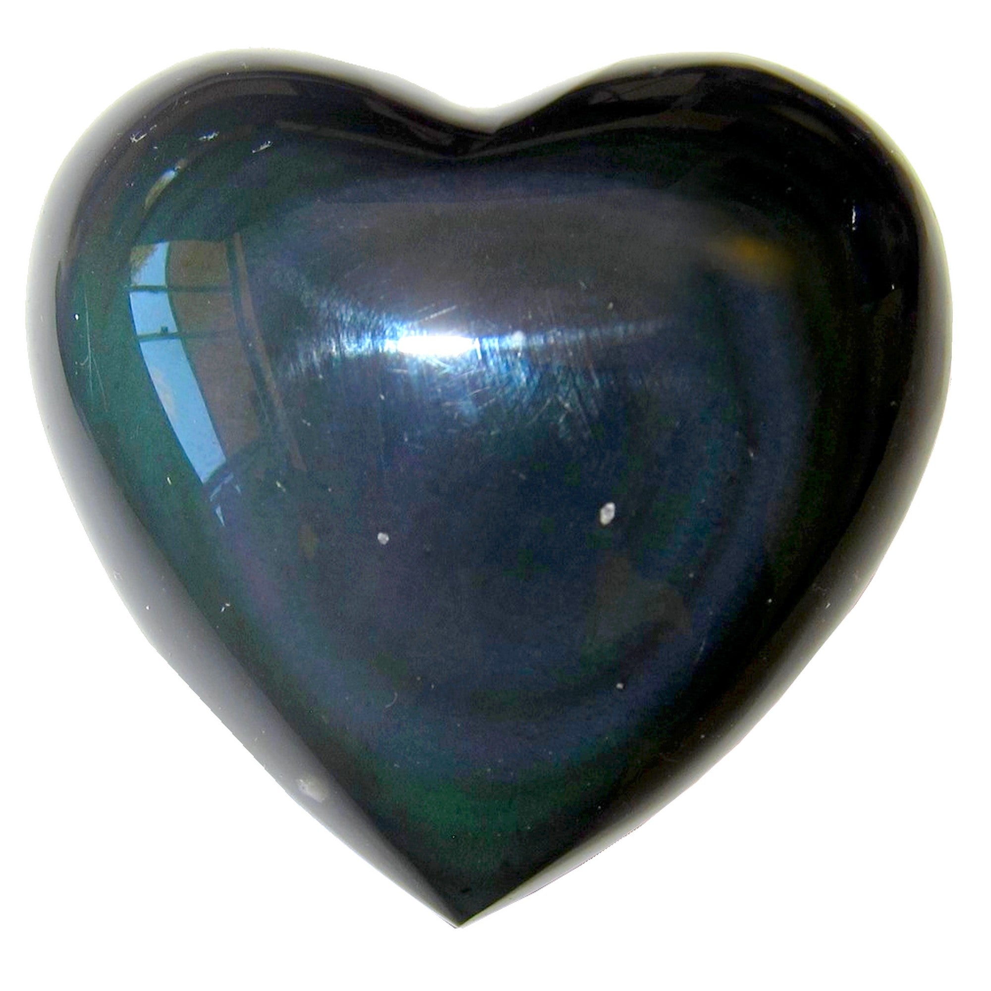 Regenbogen-Obsidian Herz Schönheit Liebe Edelstein