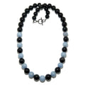 Collier Angélite et Obsidienne Arc-en-ciel - Gemme Ange de la Nuit