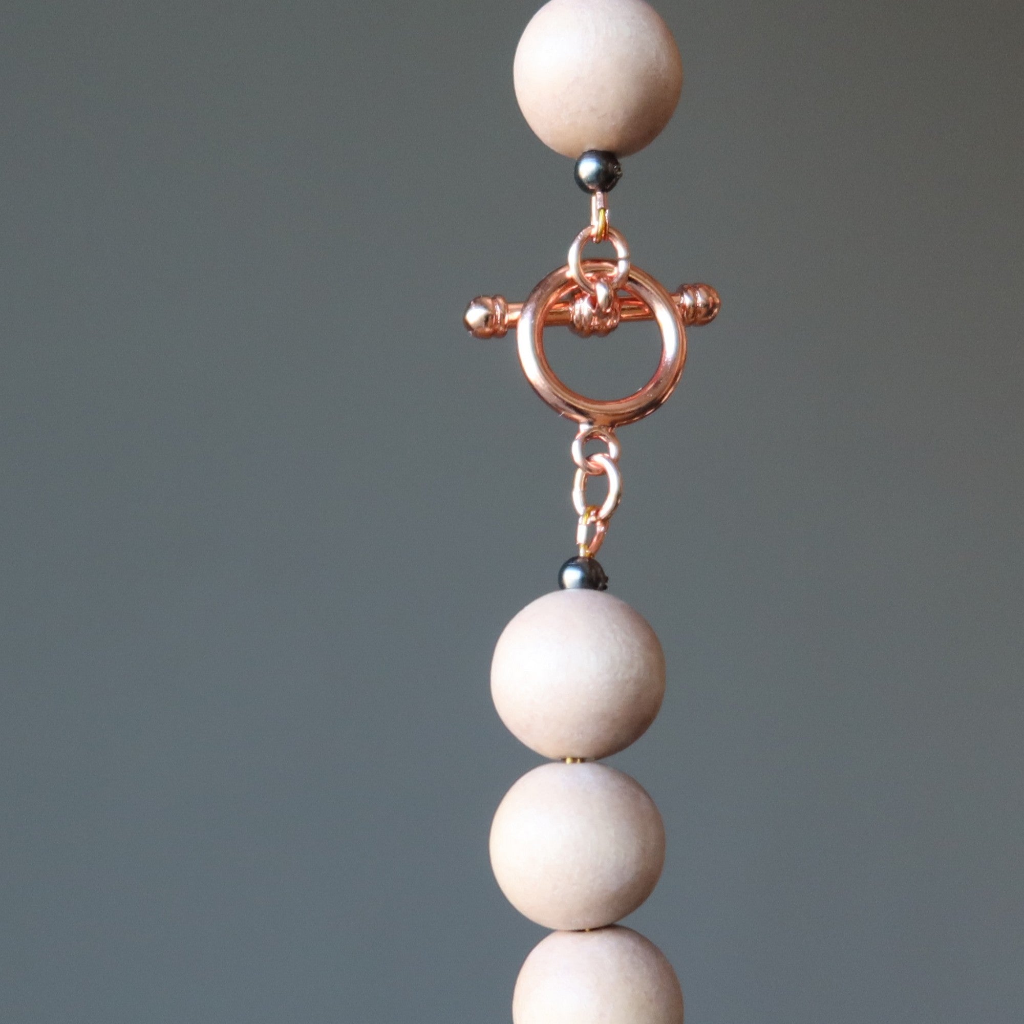 Collier obsidienne arc-en-ciel perlé bois Big Boss