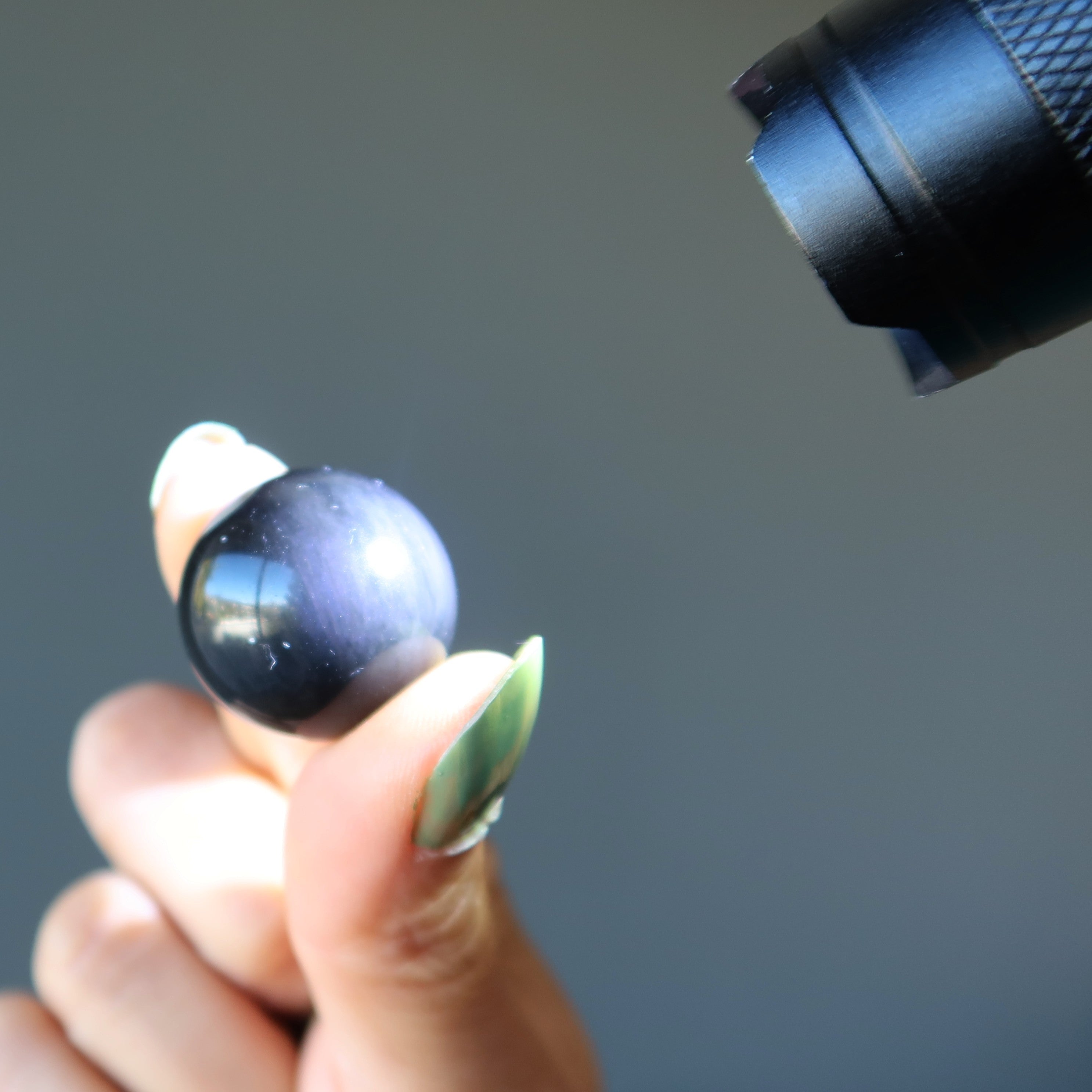 Sphère d'obsidienne arc-en-ciel, boule de cristal « Angel Touch »