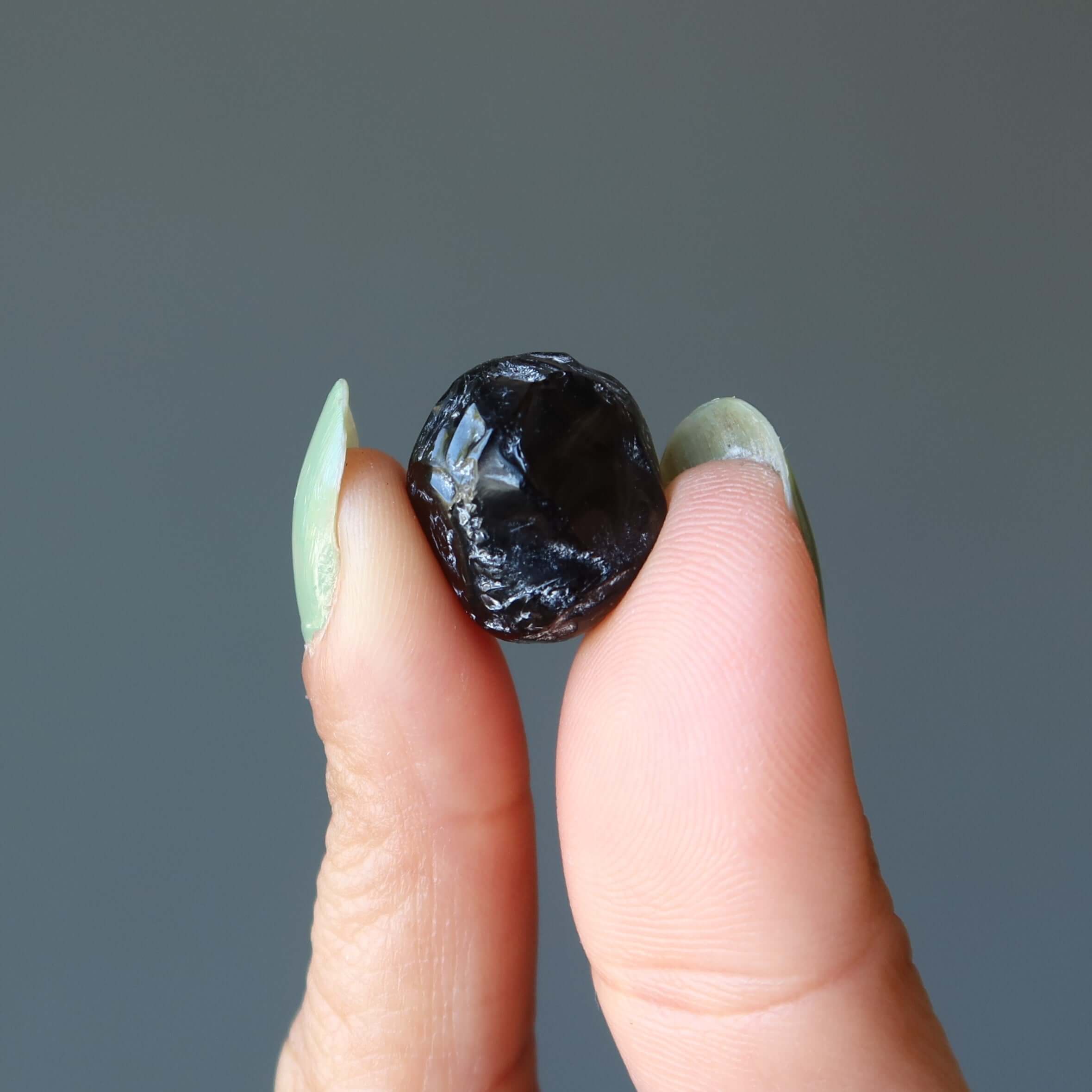 Apache Tear Obsidian Tumbled Mourning Stone