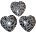 Schneeflocken-Obsidian-Herz-Set: Schmelze meine Seelensteine