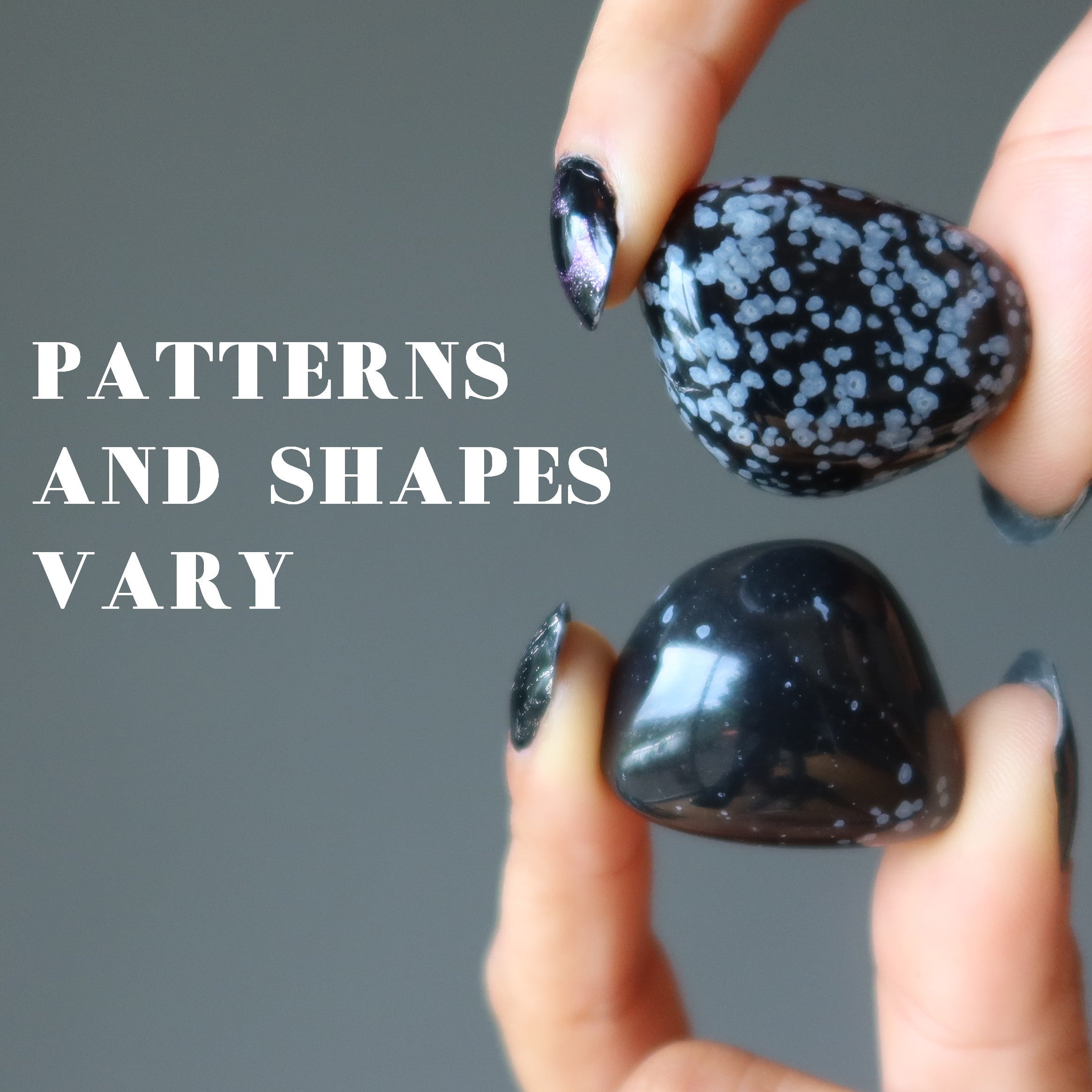 Snowflake Obsidian Tumbled Stone Protection