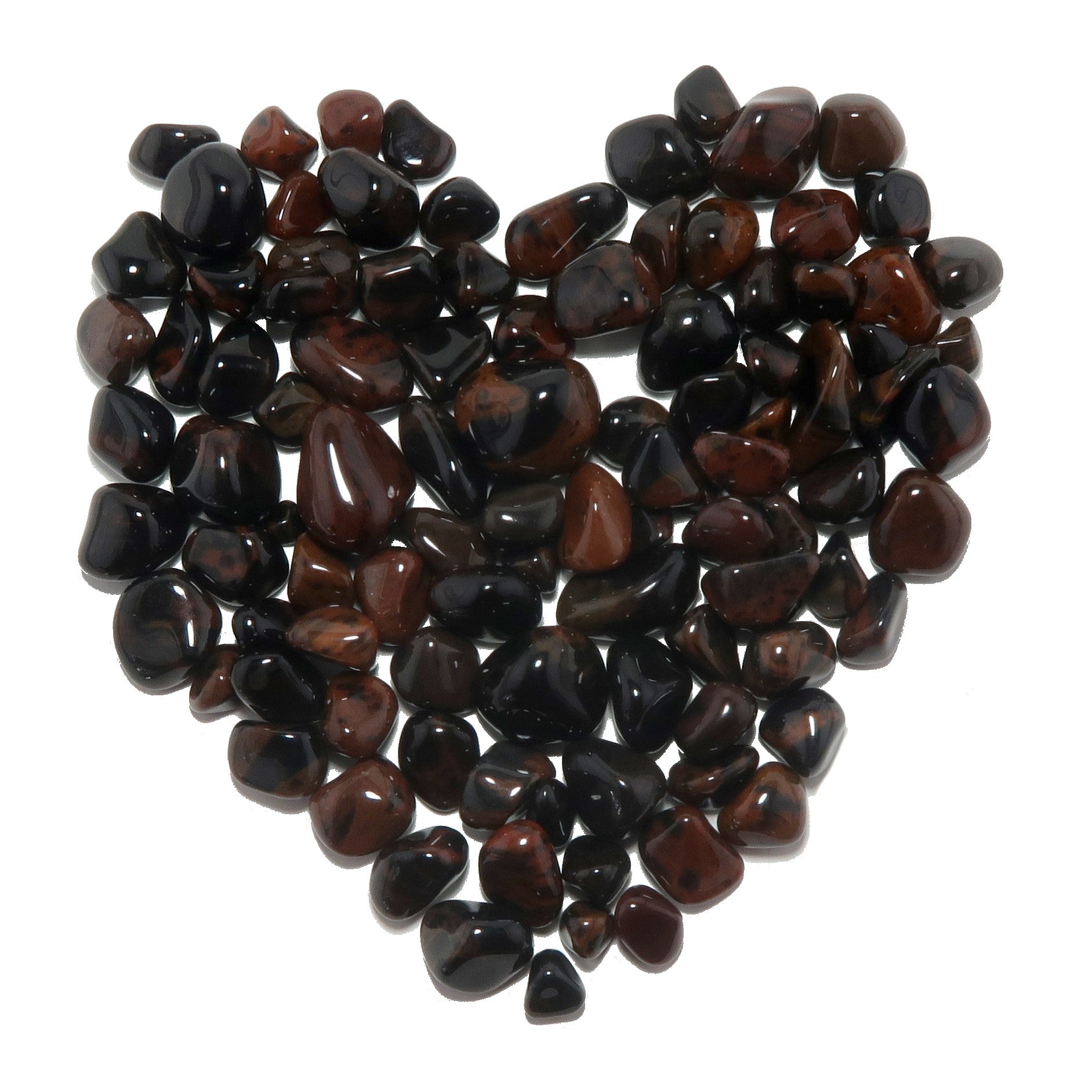 Mahogany Obsidian Tumbled Stone Set 87 Protection Gems