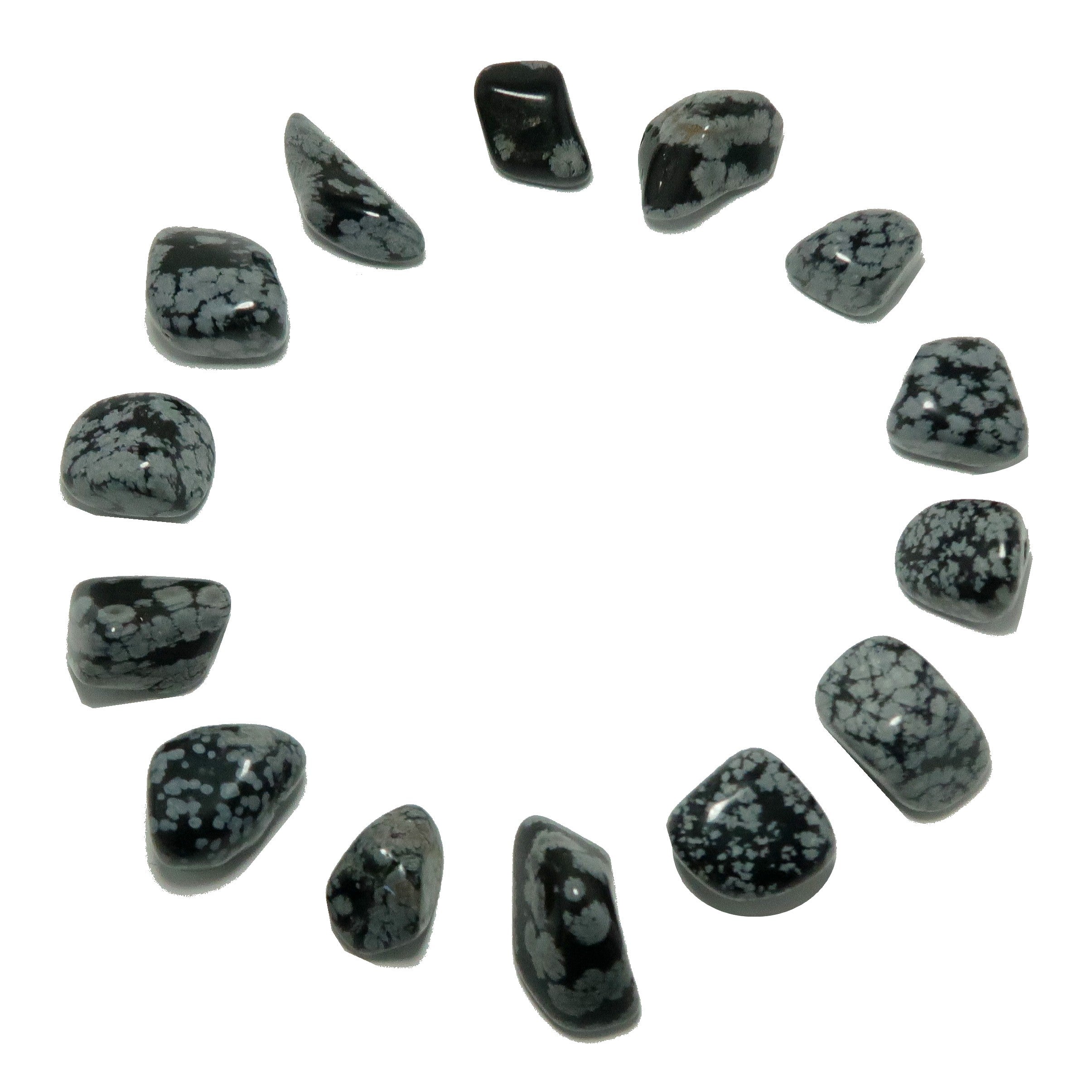 Schneeflockenobsidian Trommelstein Schutz