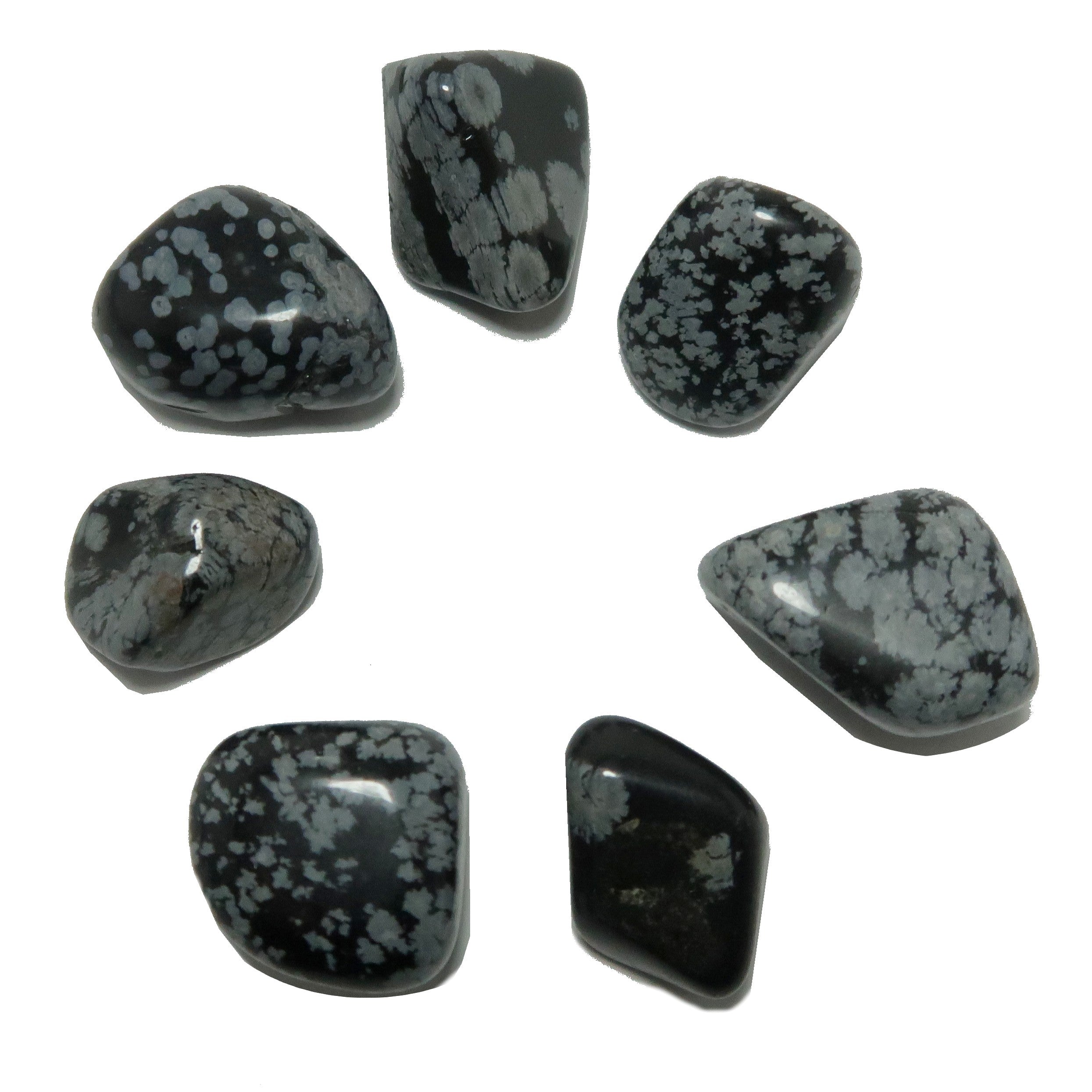 Schneeflockenobsidian Trommelstein Schutz