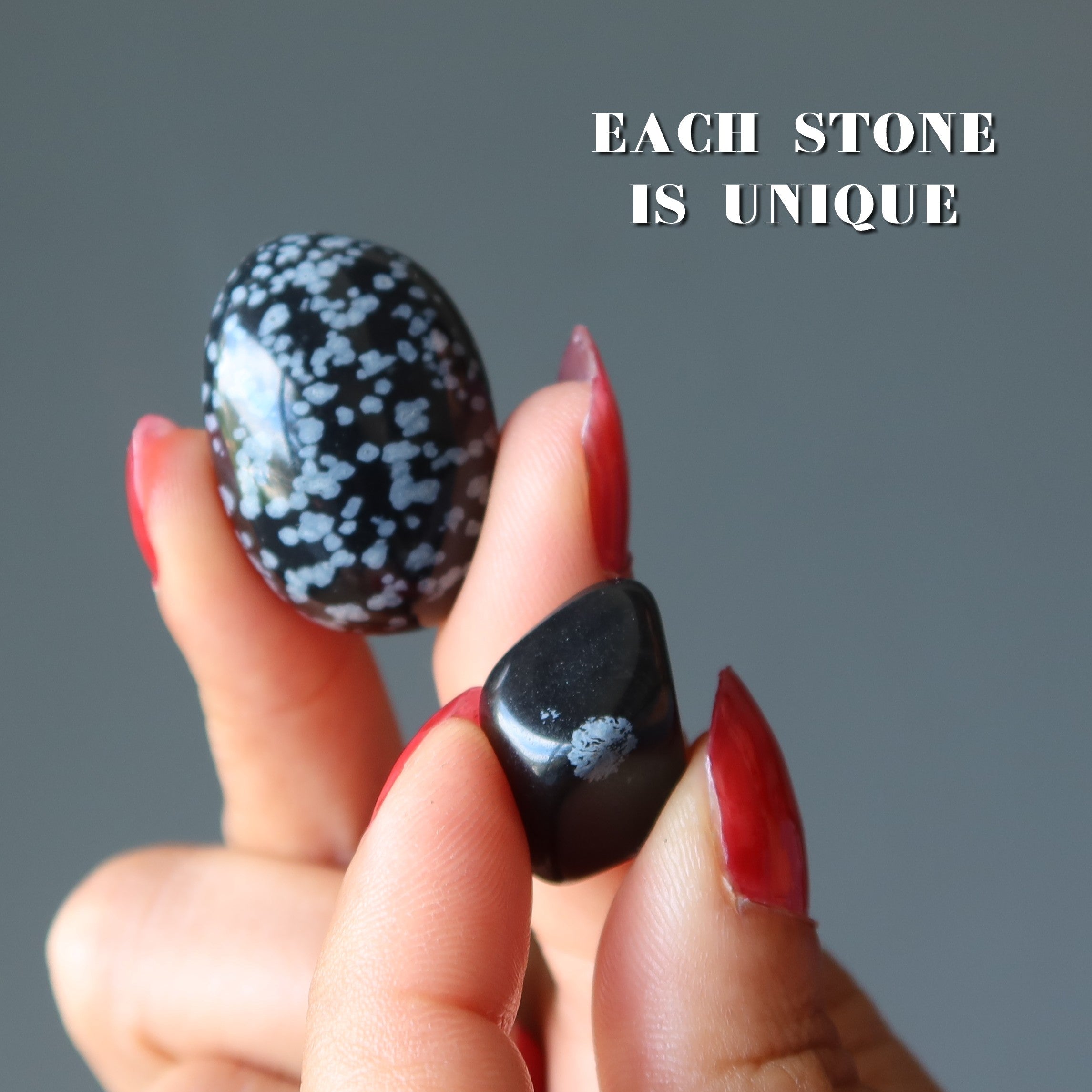 Snowflake Obsidian Tumbled Stone Protection