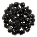 Lot de 7 pierres roulées Oeil Céleste (Obsidienne Noire) porte-bonheur