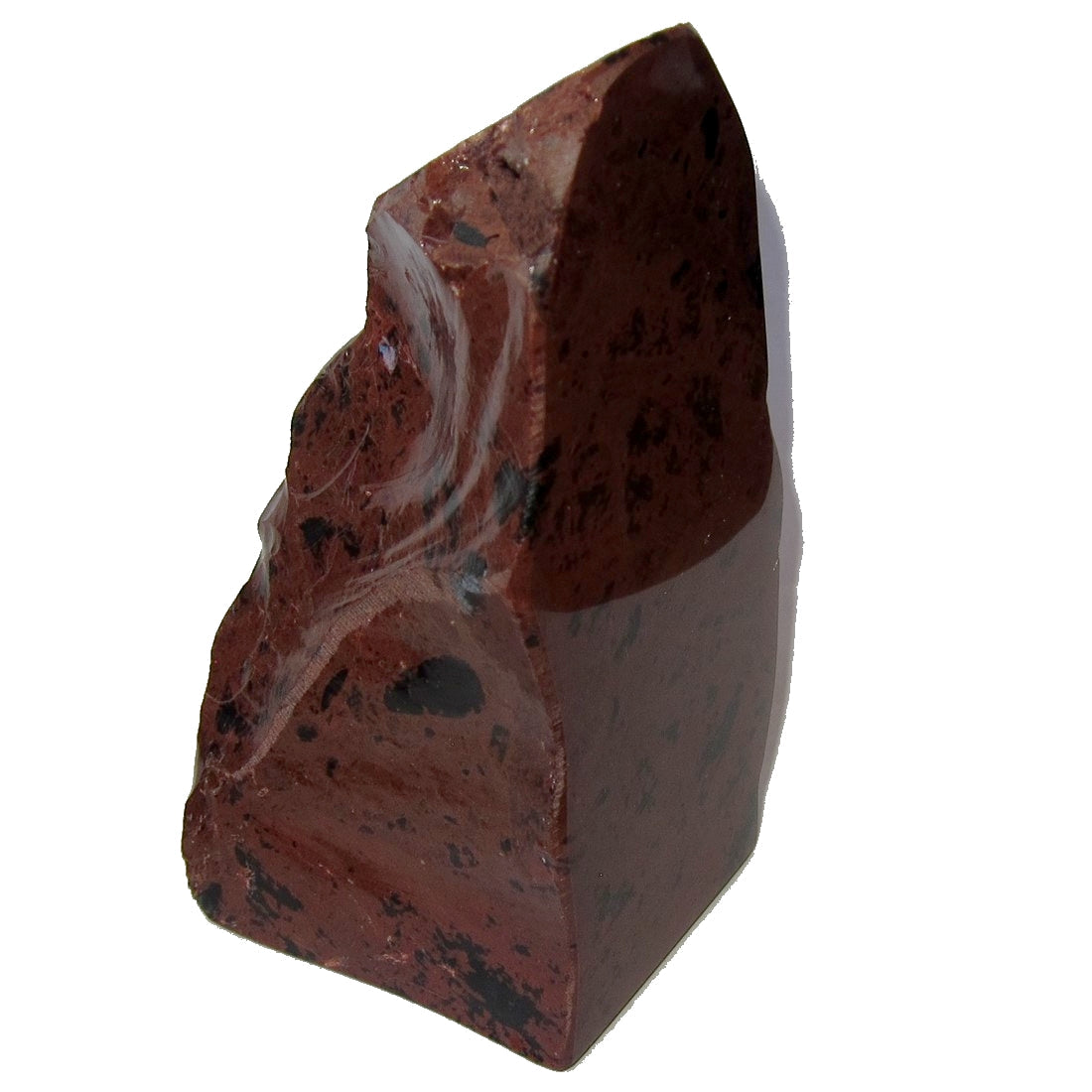 Obsidienne Acajou Pierre Polie Brillante Visionnaire