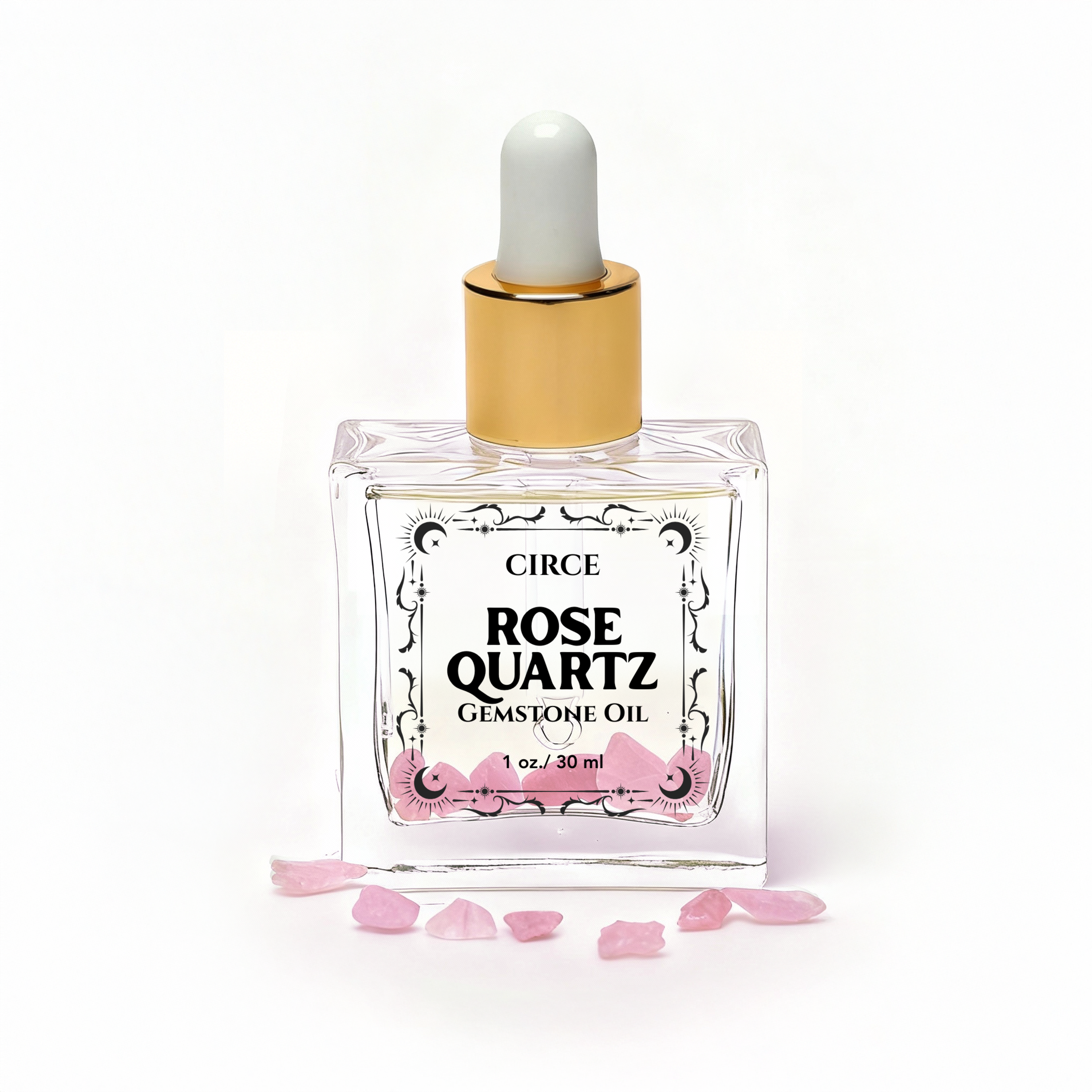 Trio d'huiles corporelles aux cristaux – Coffret découverte Quartz rose, Citrine et Obsidienne