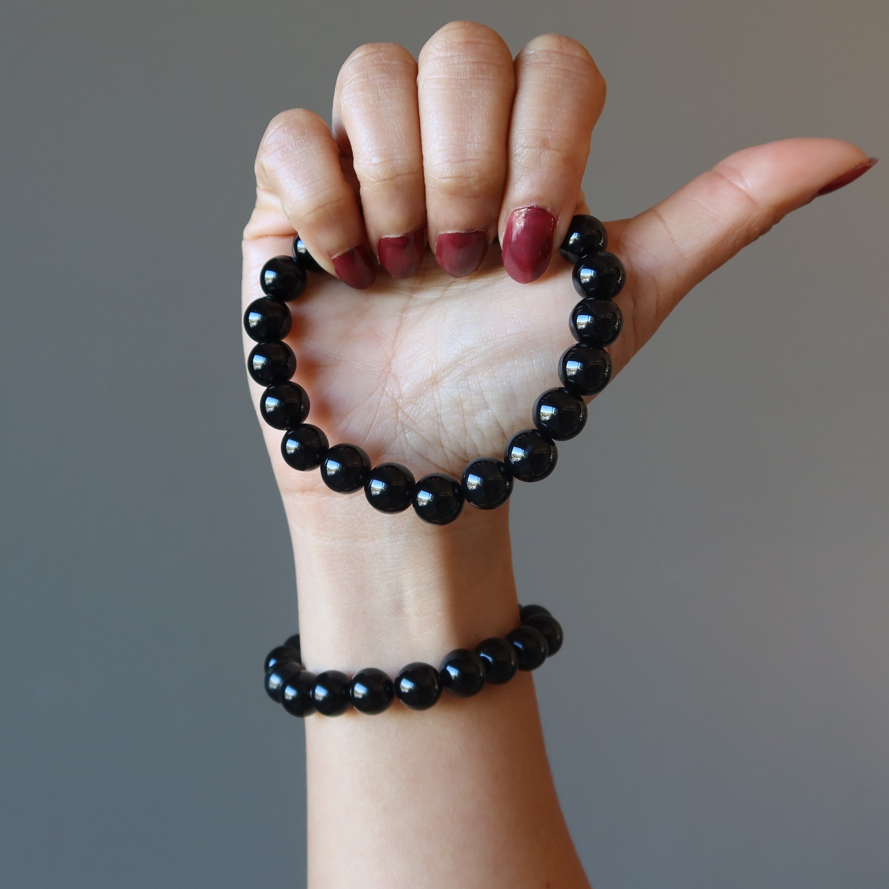 Onyx Bracelet Black Ox Stone of Strength