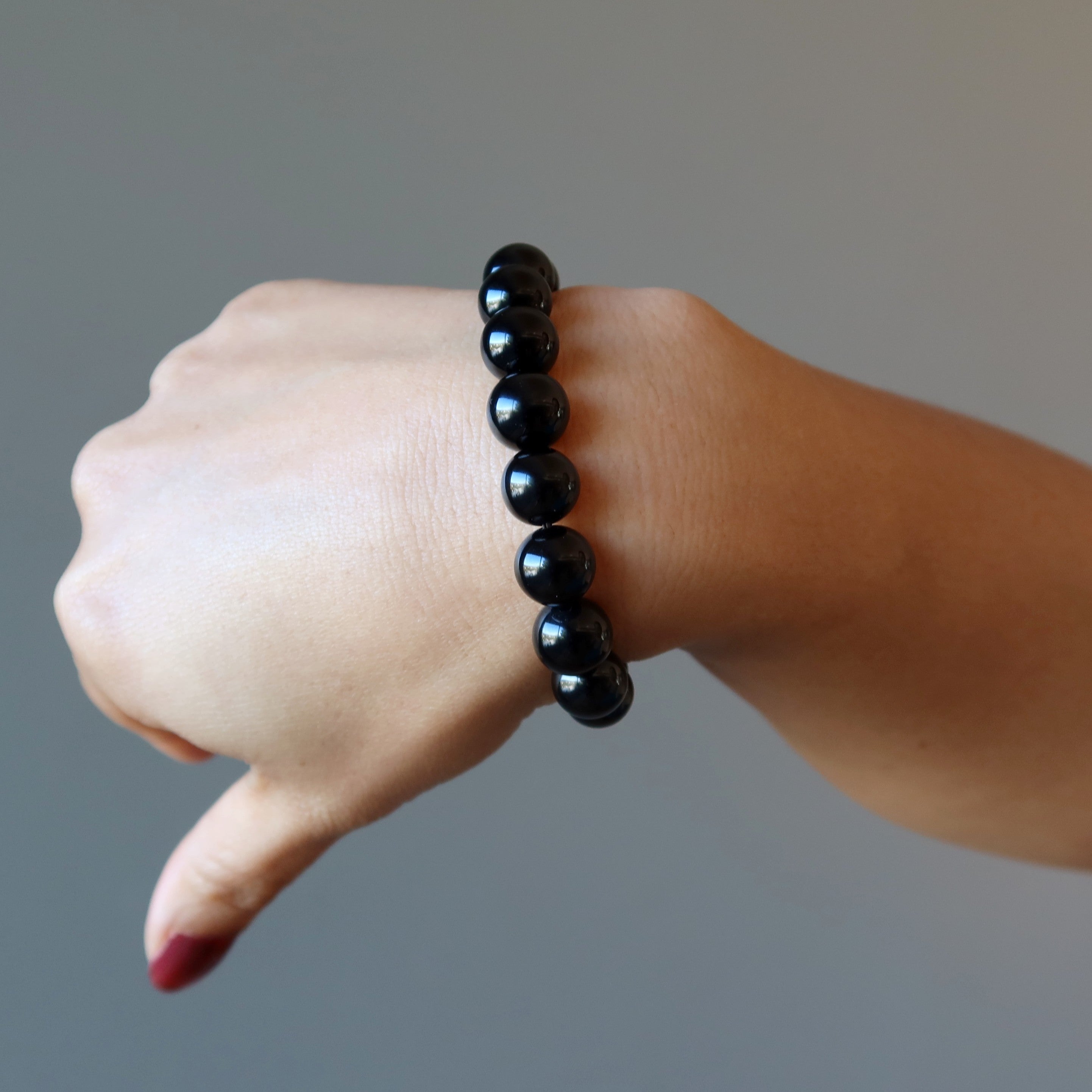Onyx Bracelet Black Ox Stone of Strength