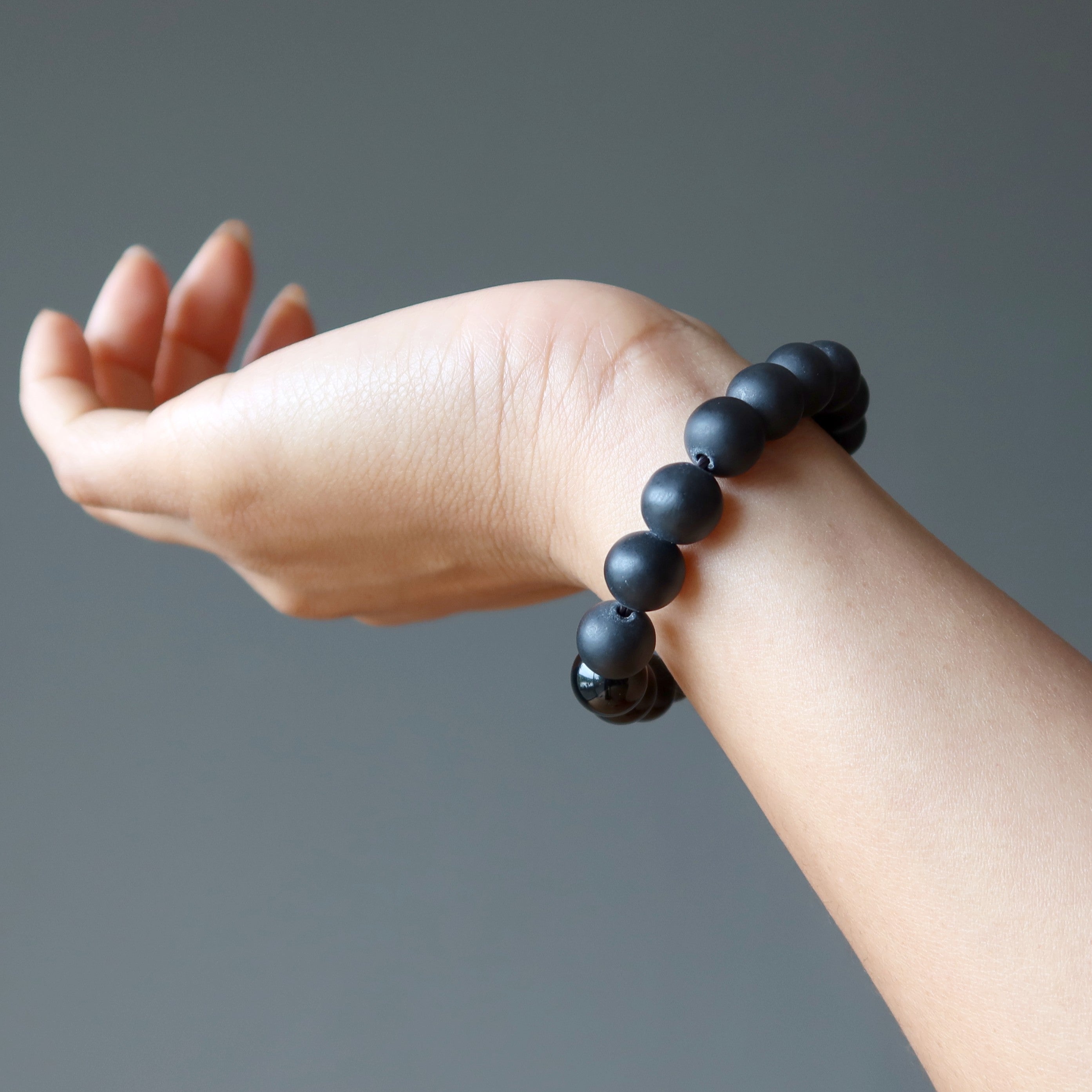Onyx-Armband Schwarz Dunkle Künste Schutzstein
