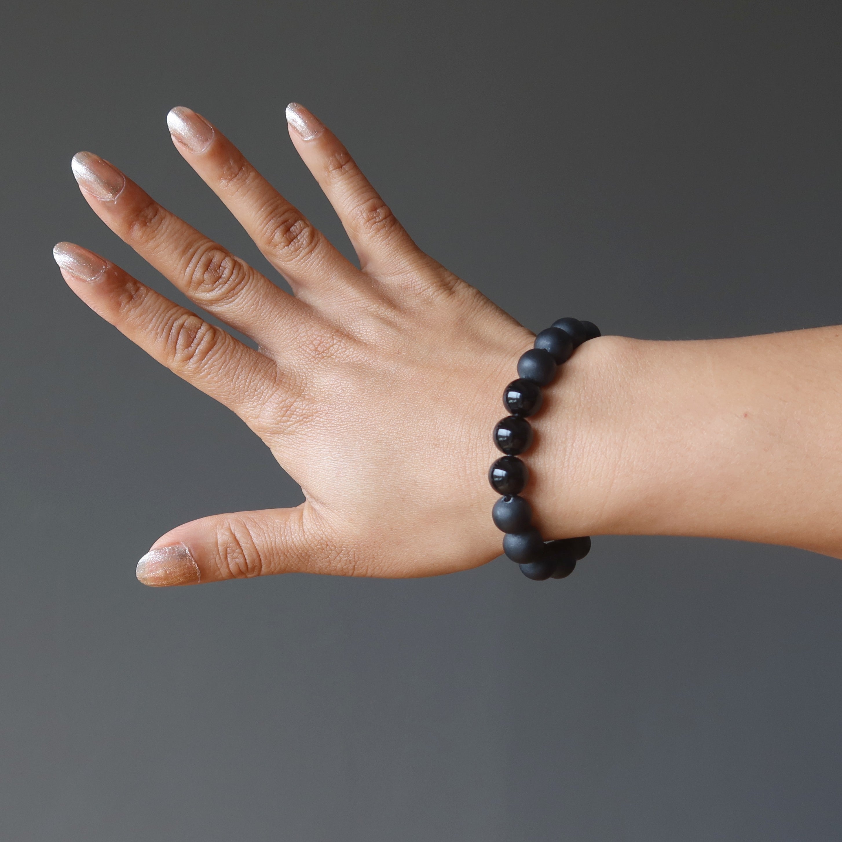 Onyx-Armband Schwarz Dunkle Künste Schutzstein