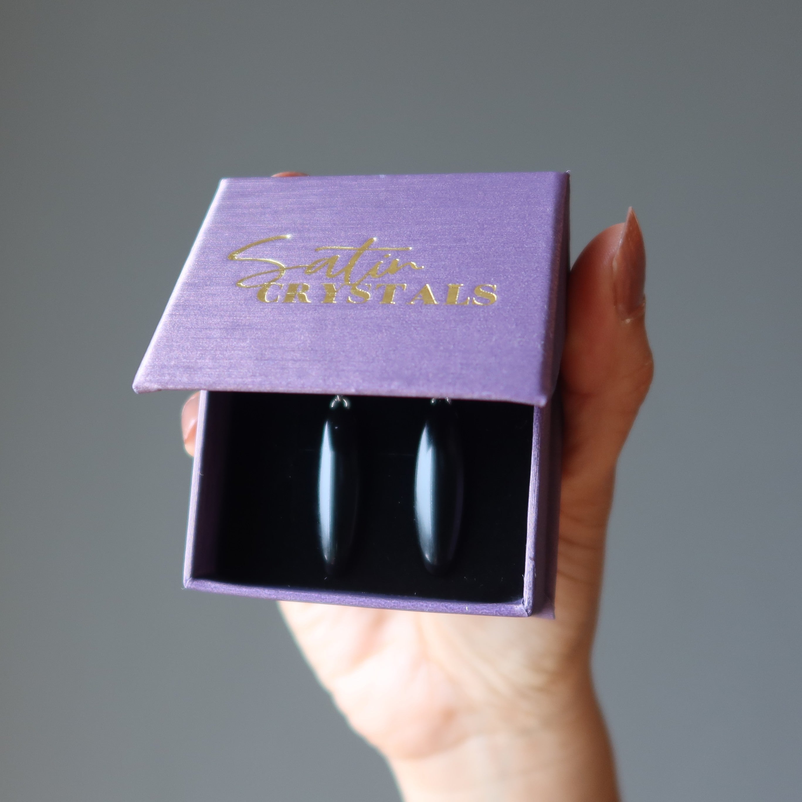 Onyx Earrings Pretty Pillar of Protection Positive Energy Black Gems