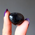Onyx Trommelsteine Schwarz Weiß Schutz