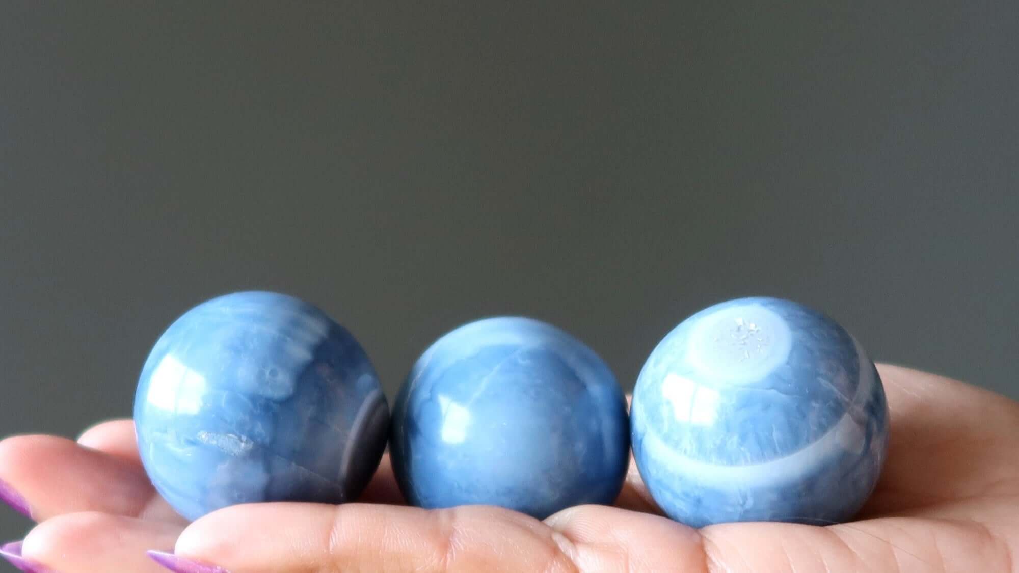 Opal Sphere Sky Blue Imagination Owyhee Crystal Ball