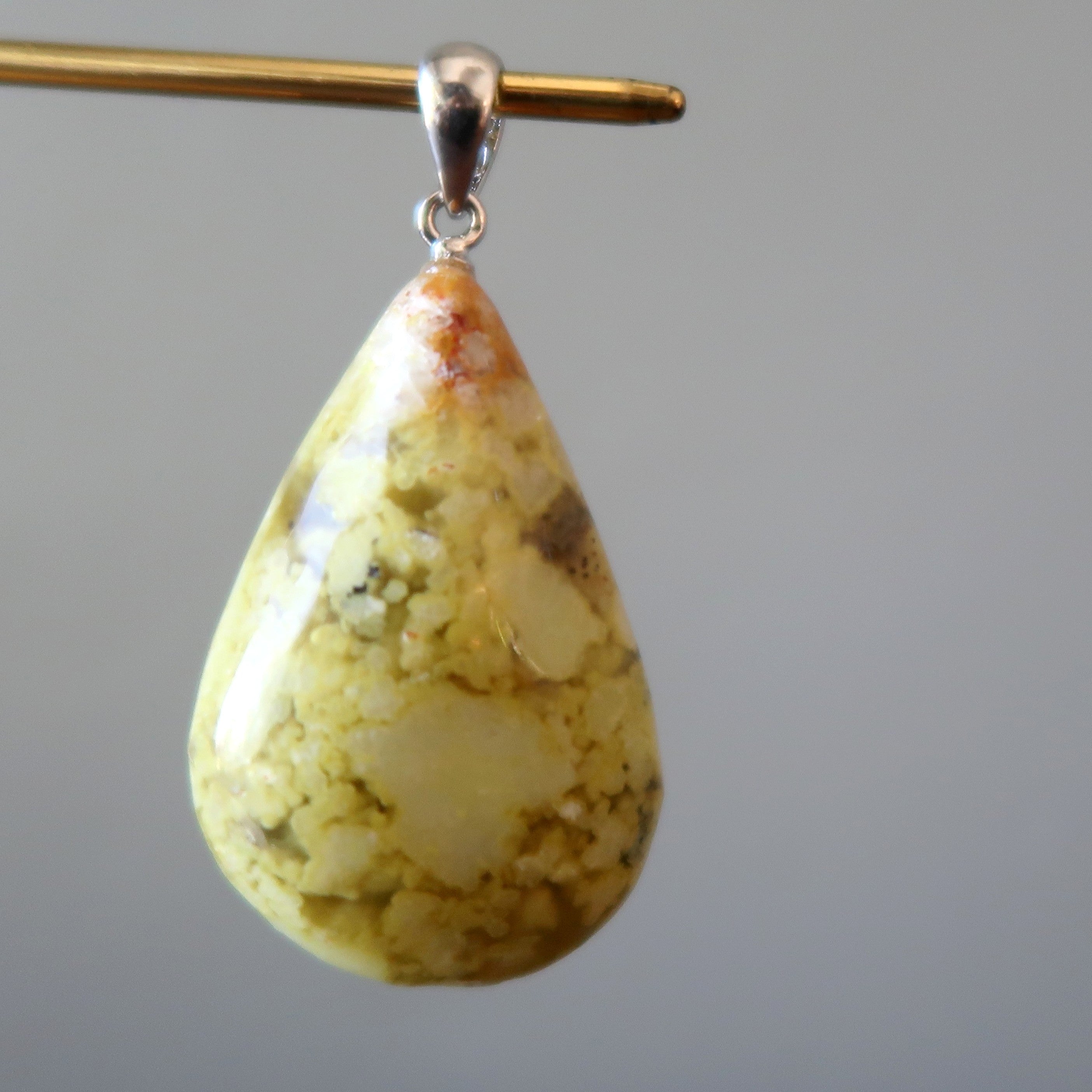 Opal Pendant Spiritual Journey Green Drop Silver