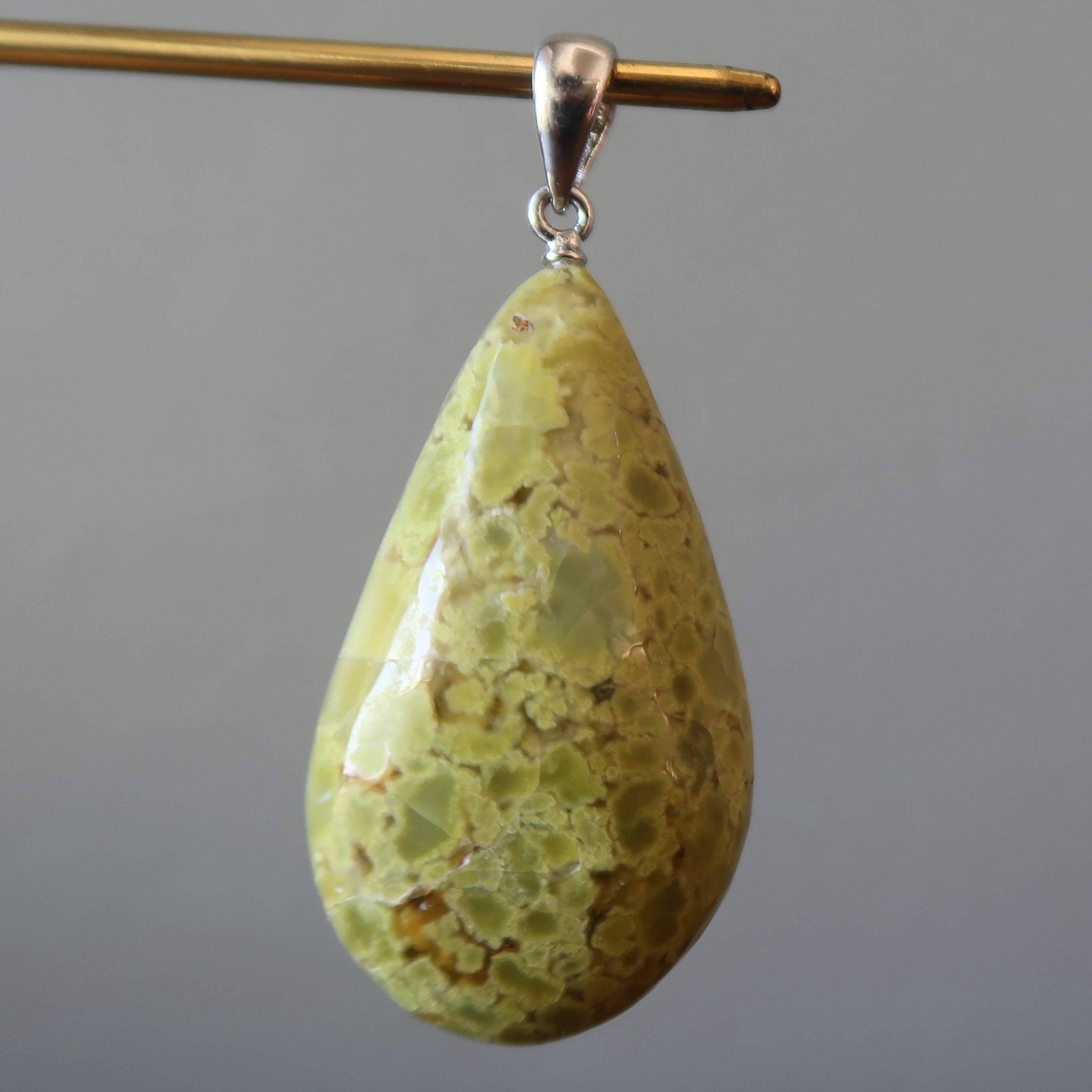 Opal Pendant Spiritual Journey Green Drop Silver