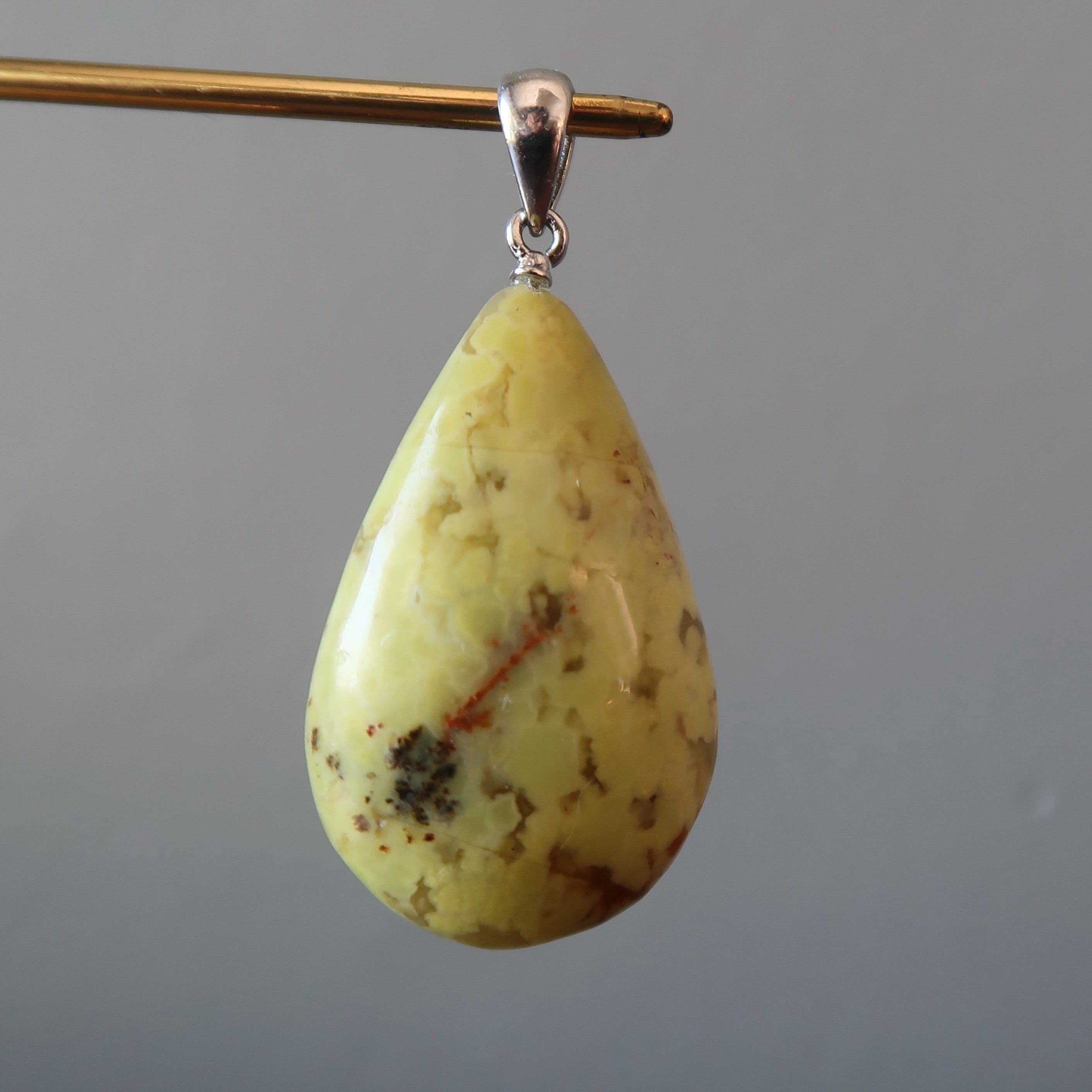 Opal Pendant Spiritual Journey Green Drop Silver