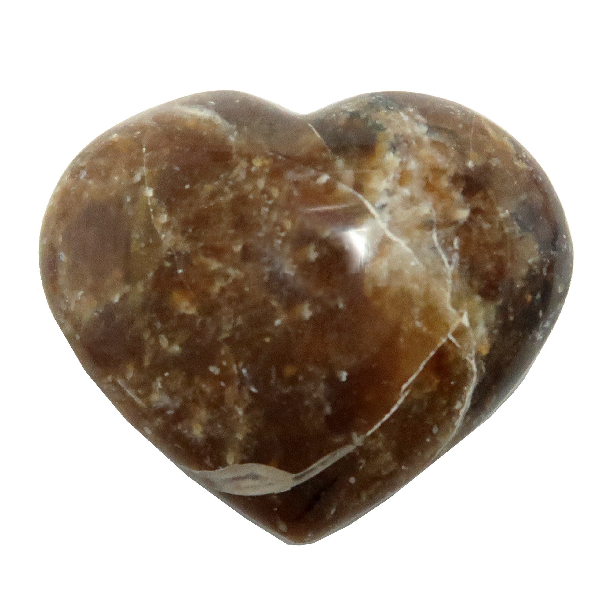 Opale Cœur Marron Empathie Pierre Cristal de la Compréhension Amour